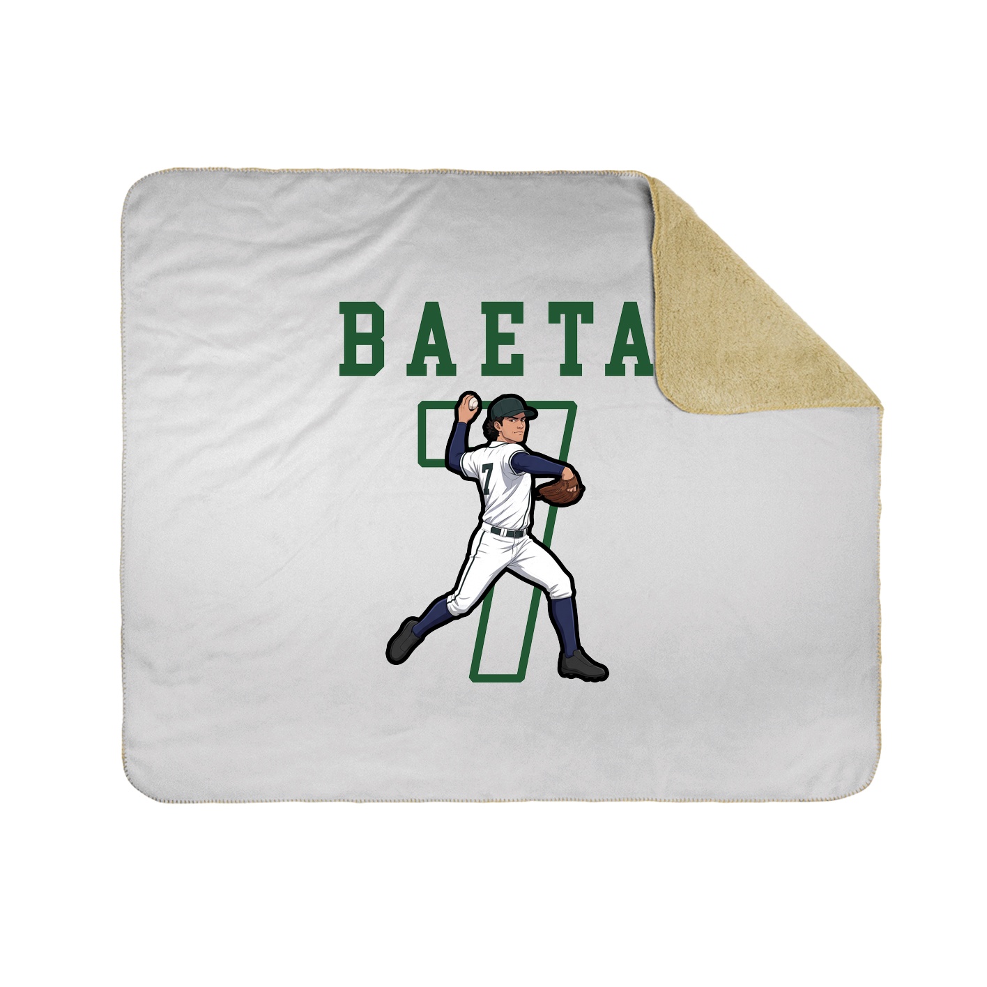Throw Blanket — Shirsey in White