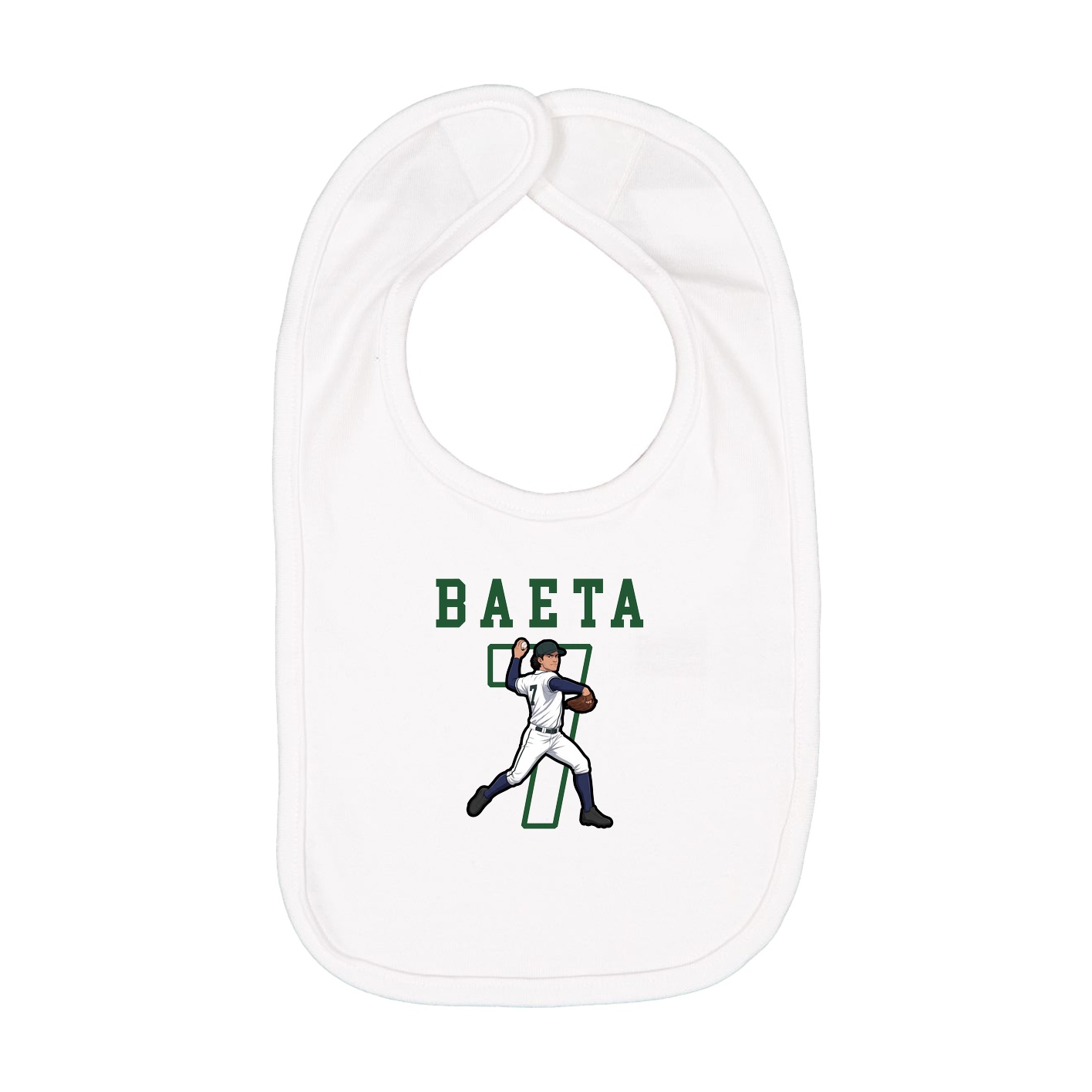 Infant Bib — Shirsey in White