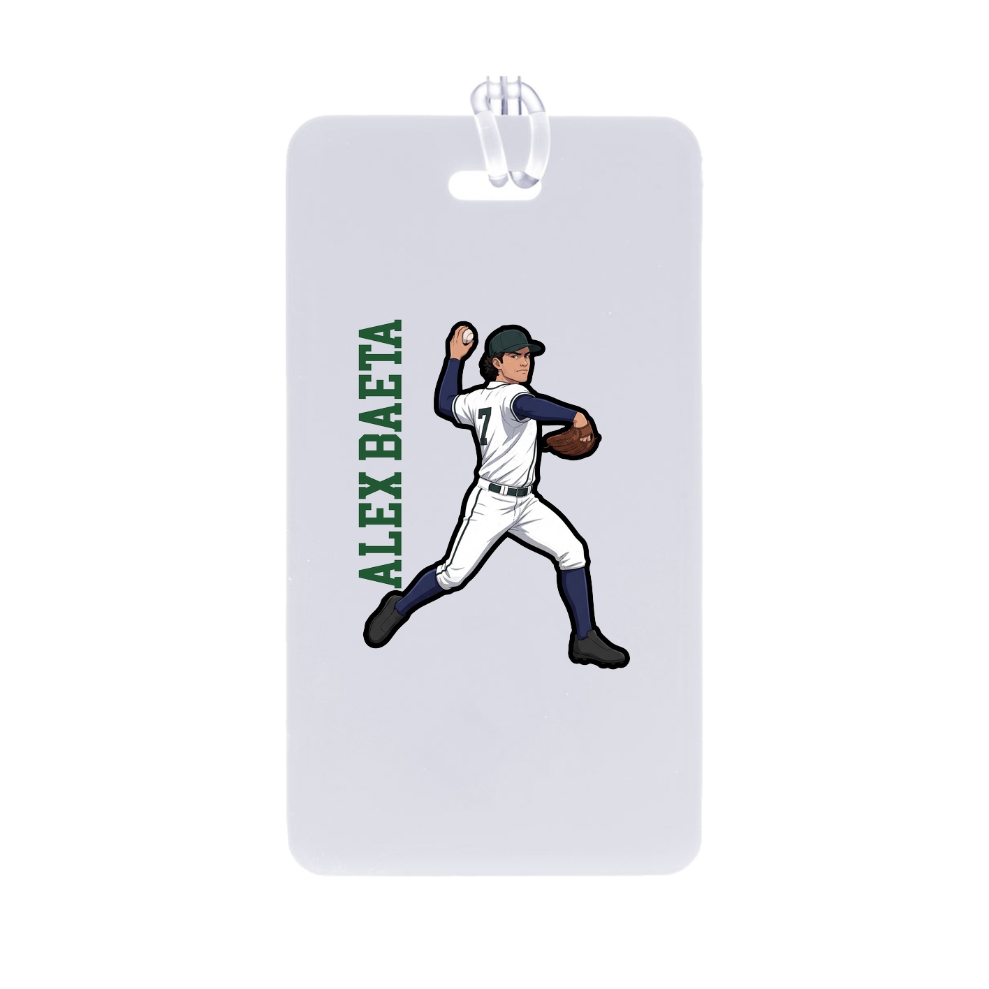 Bag Tag — Name Vertical in Classic