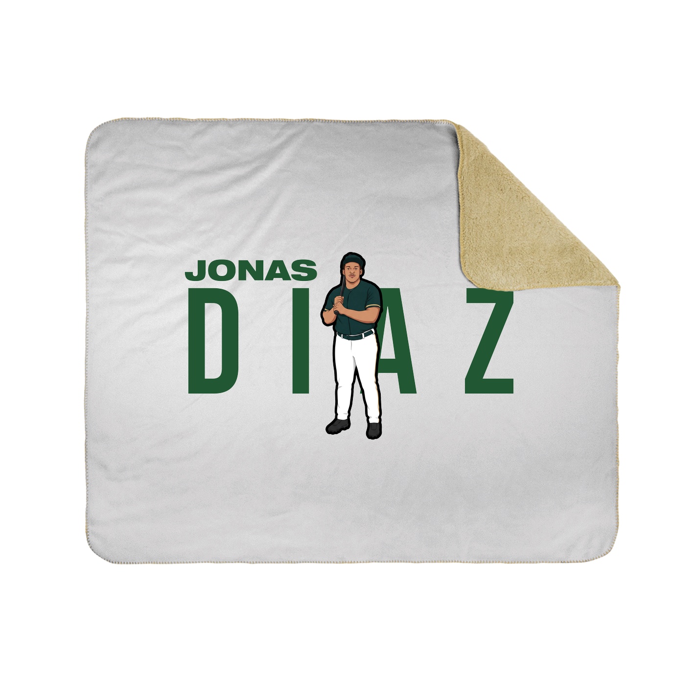 Throw Blanket — Player Name in White