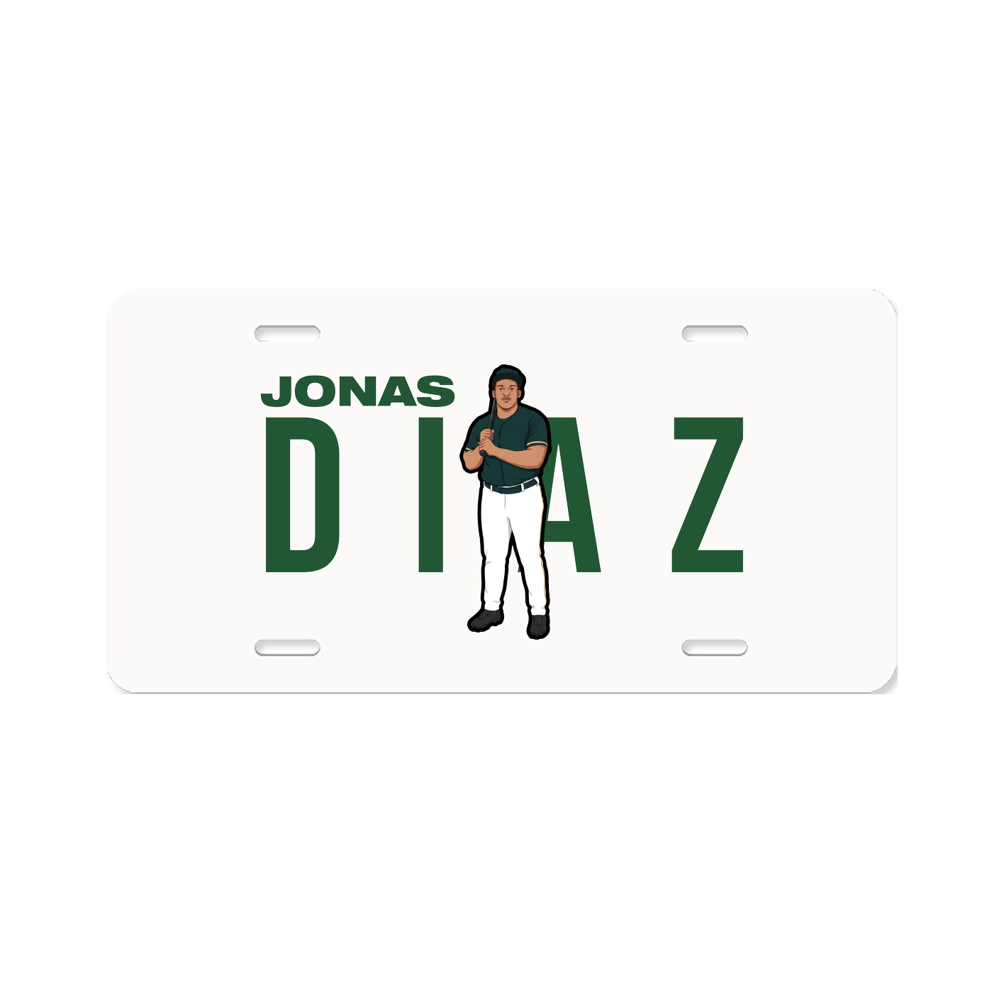 License Plate — Player Name in Classic