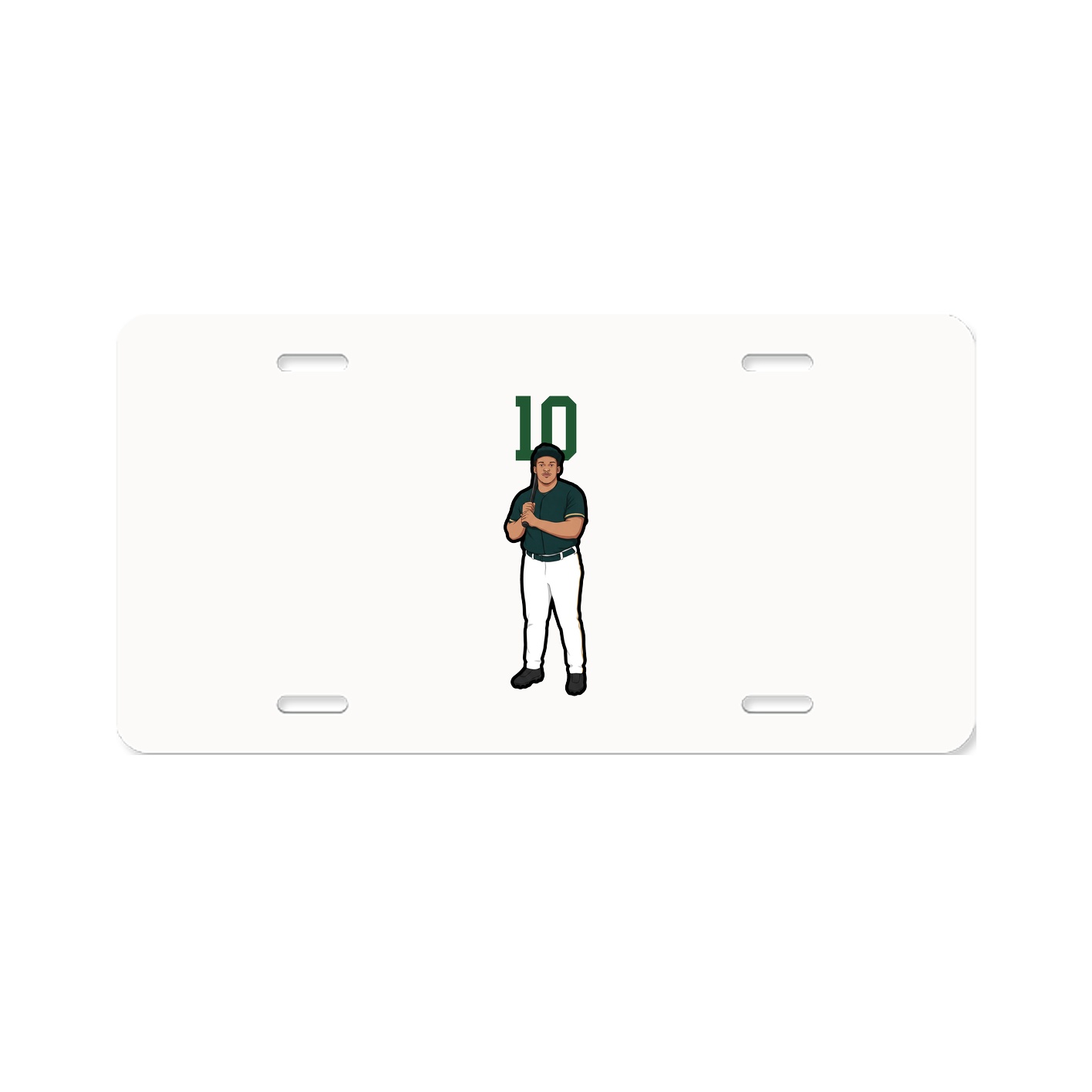 License Plate — Number Top in Classic