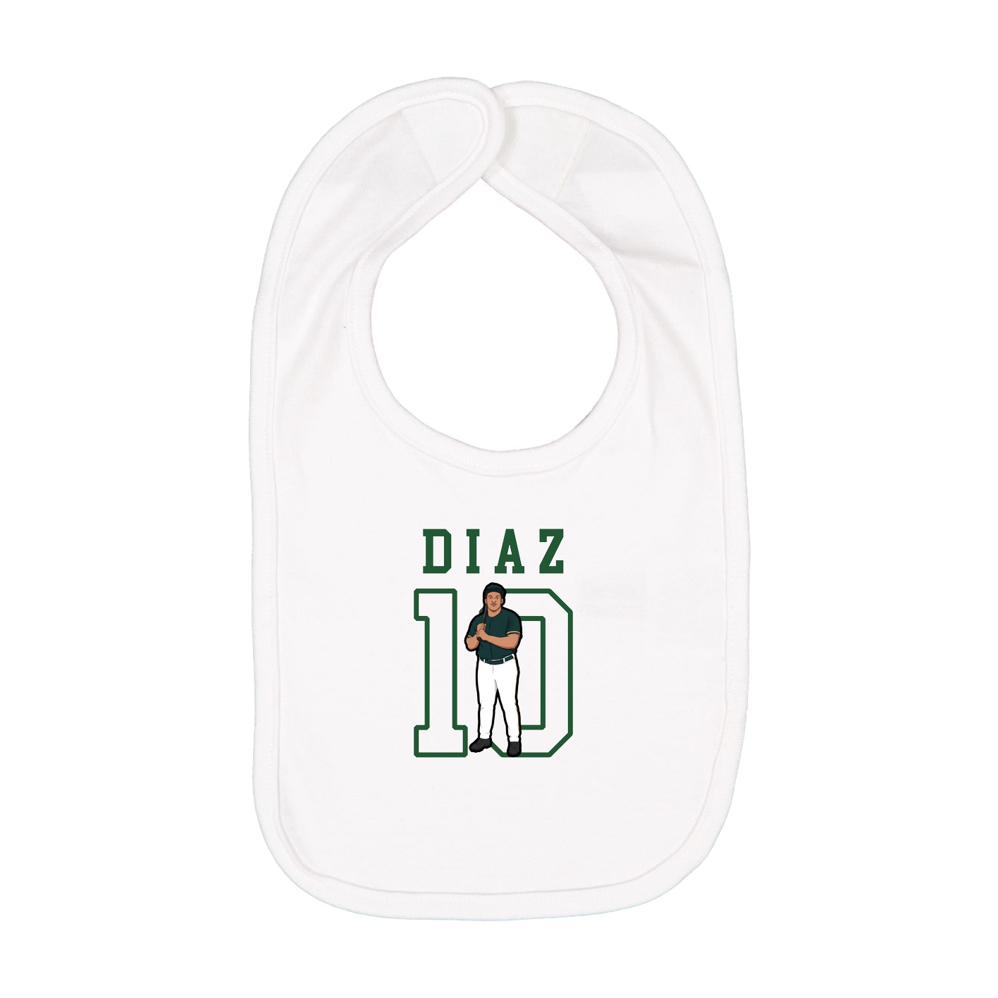 Infant Bib — Shirsey in White
