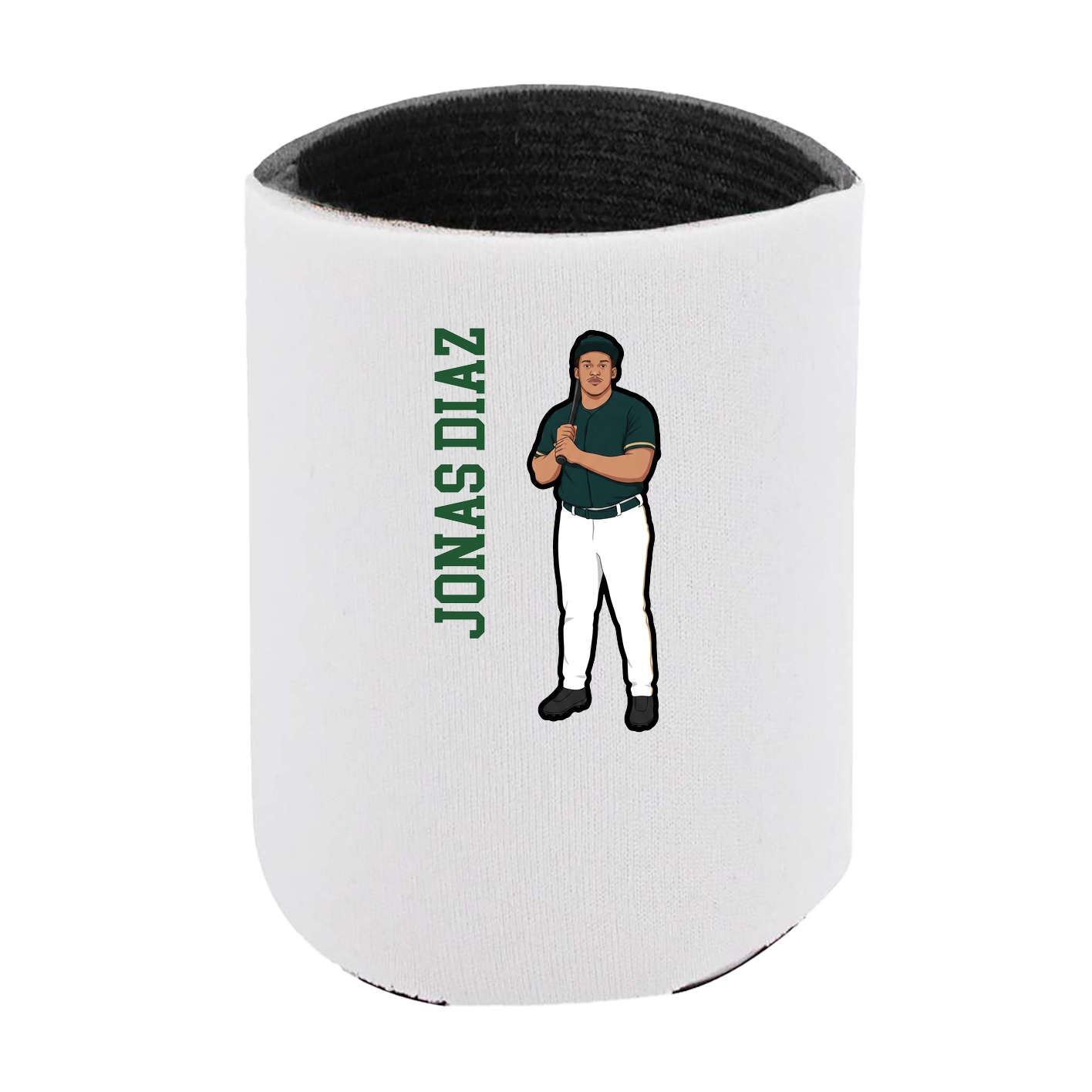 Can Holder — Name Vertical in White