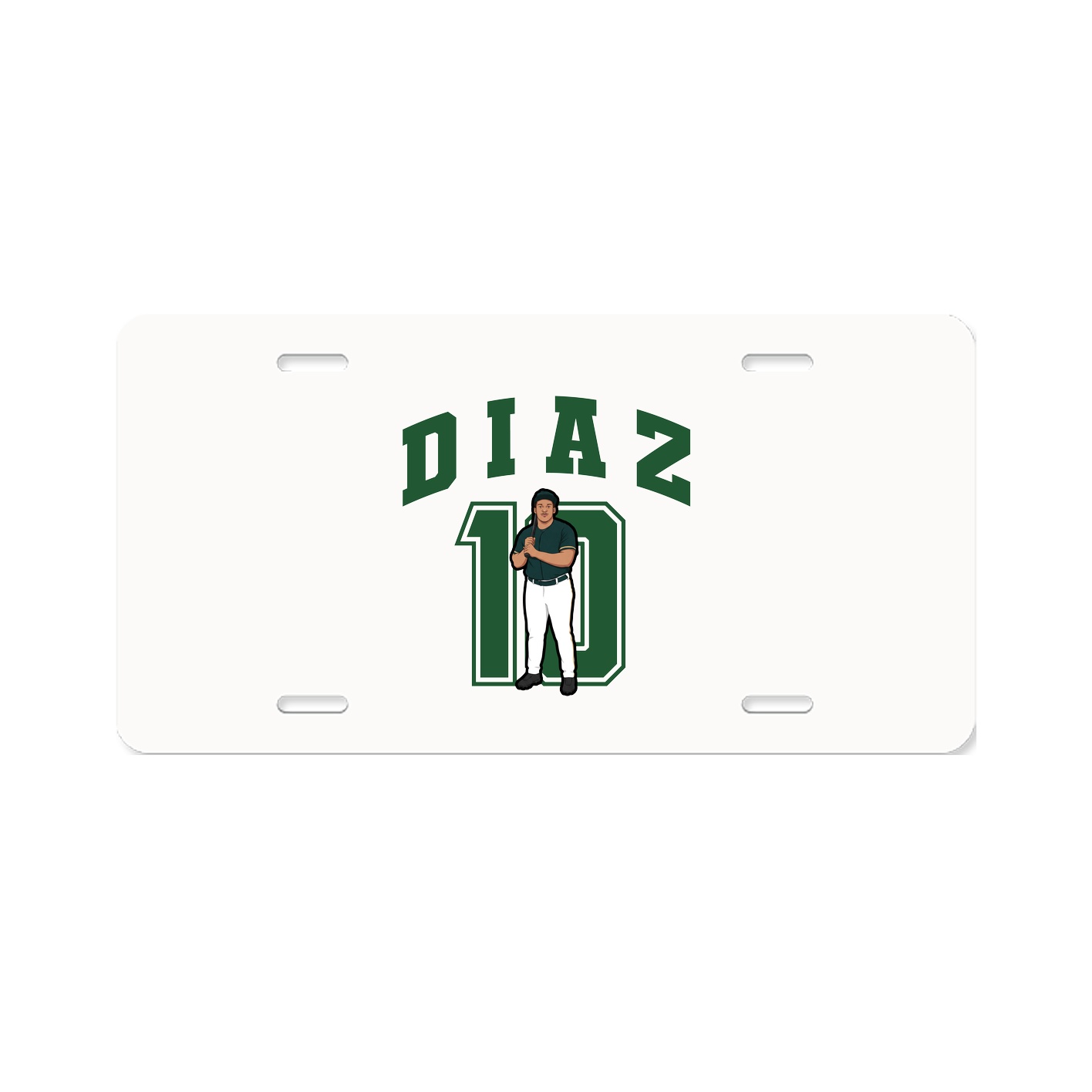 License Plate — Number in Classic