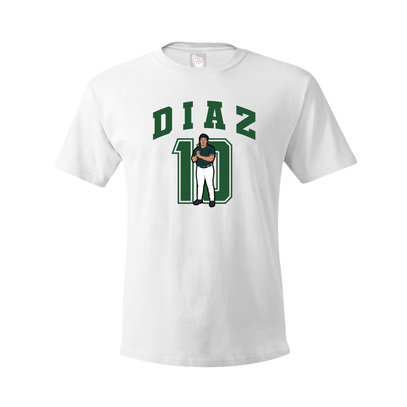 Youth Tee — Number in White