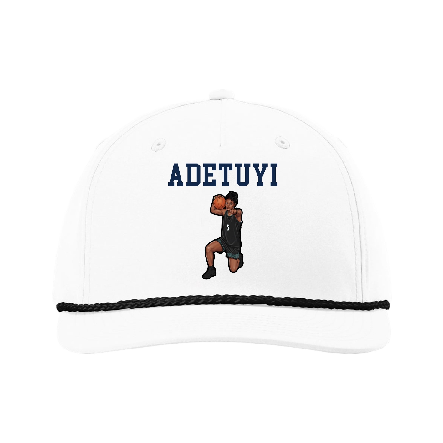 Five-Panel Classic Rope Cap — Shirsey in White