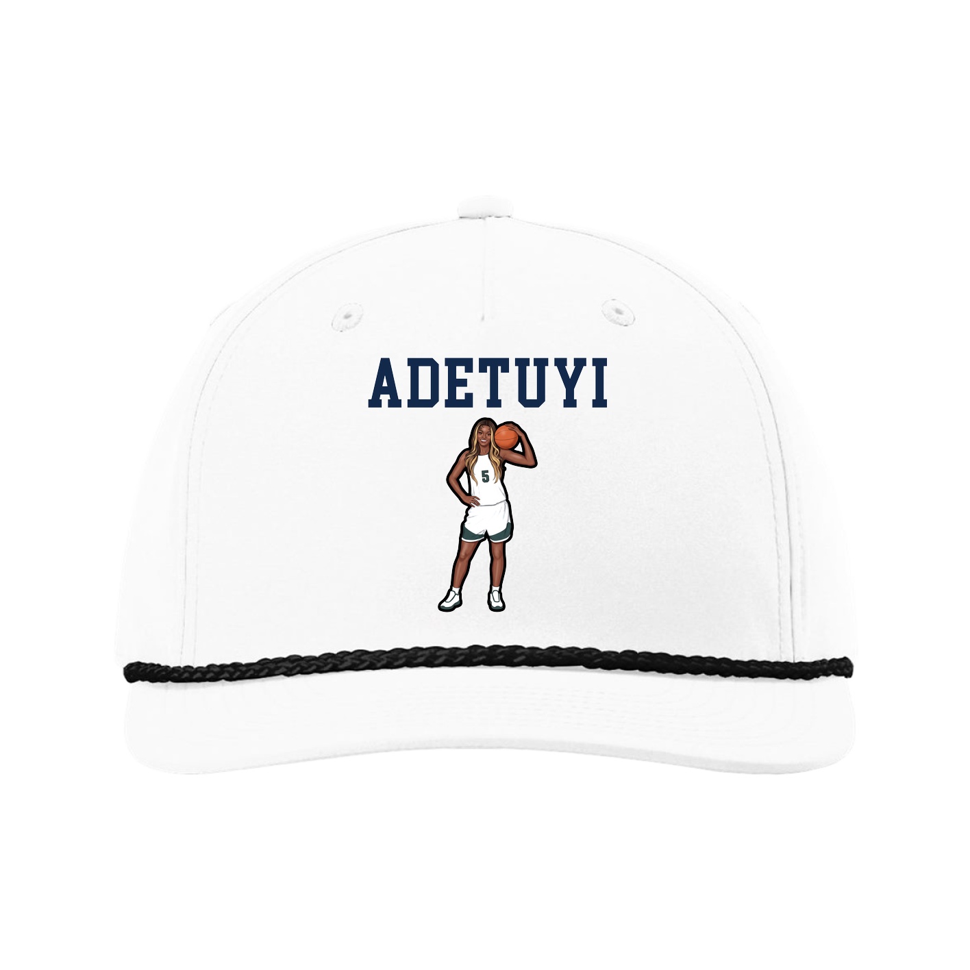 Five-Panel Classic Rope Cap — Shirsey in White