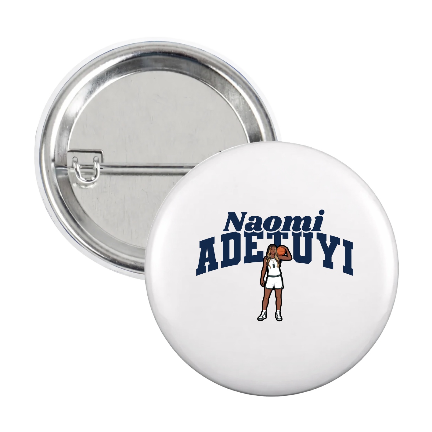 Game Day Button — Signature Arch in White