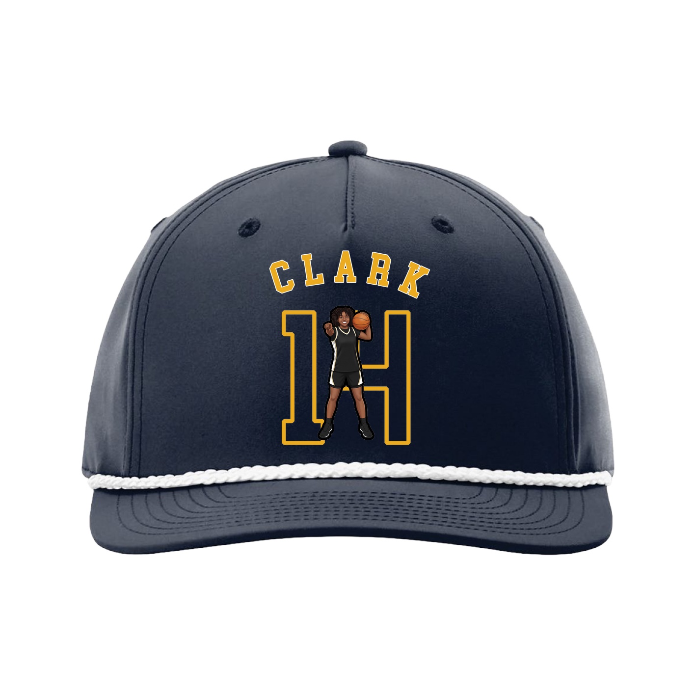 Five-Panel Classic Rope Cap — Shirsey Arch in Navy