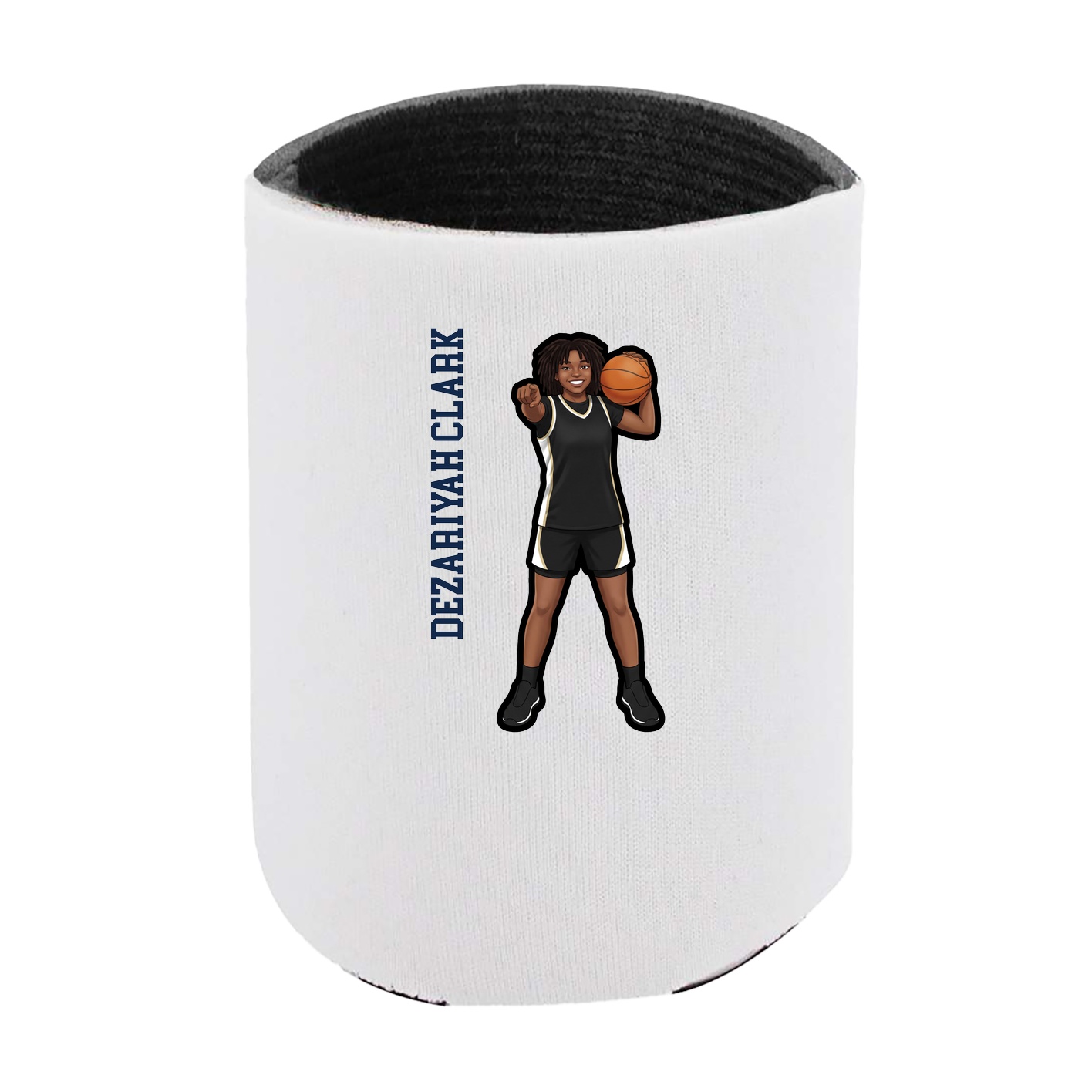 Can Holder — Name Vertical in White