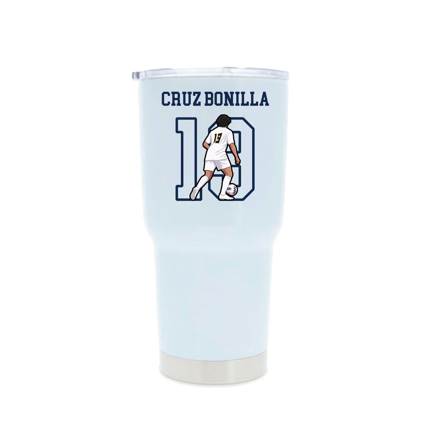 30oz Stainless Steel Tumbler — Shirsey in White