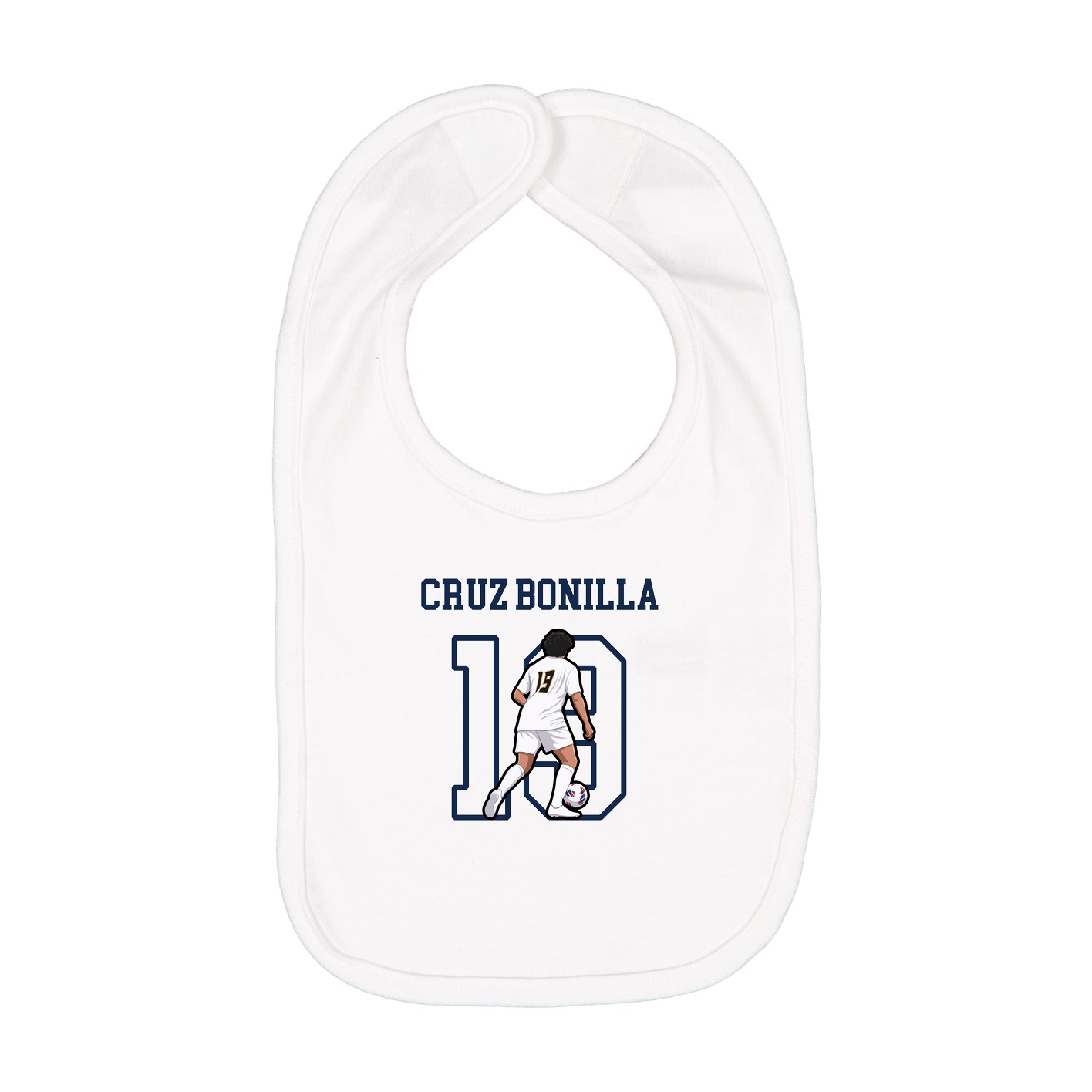 Infant Bib — Shirsey in White