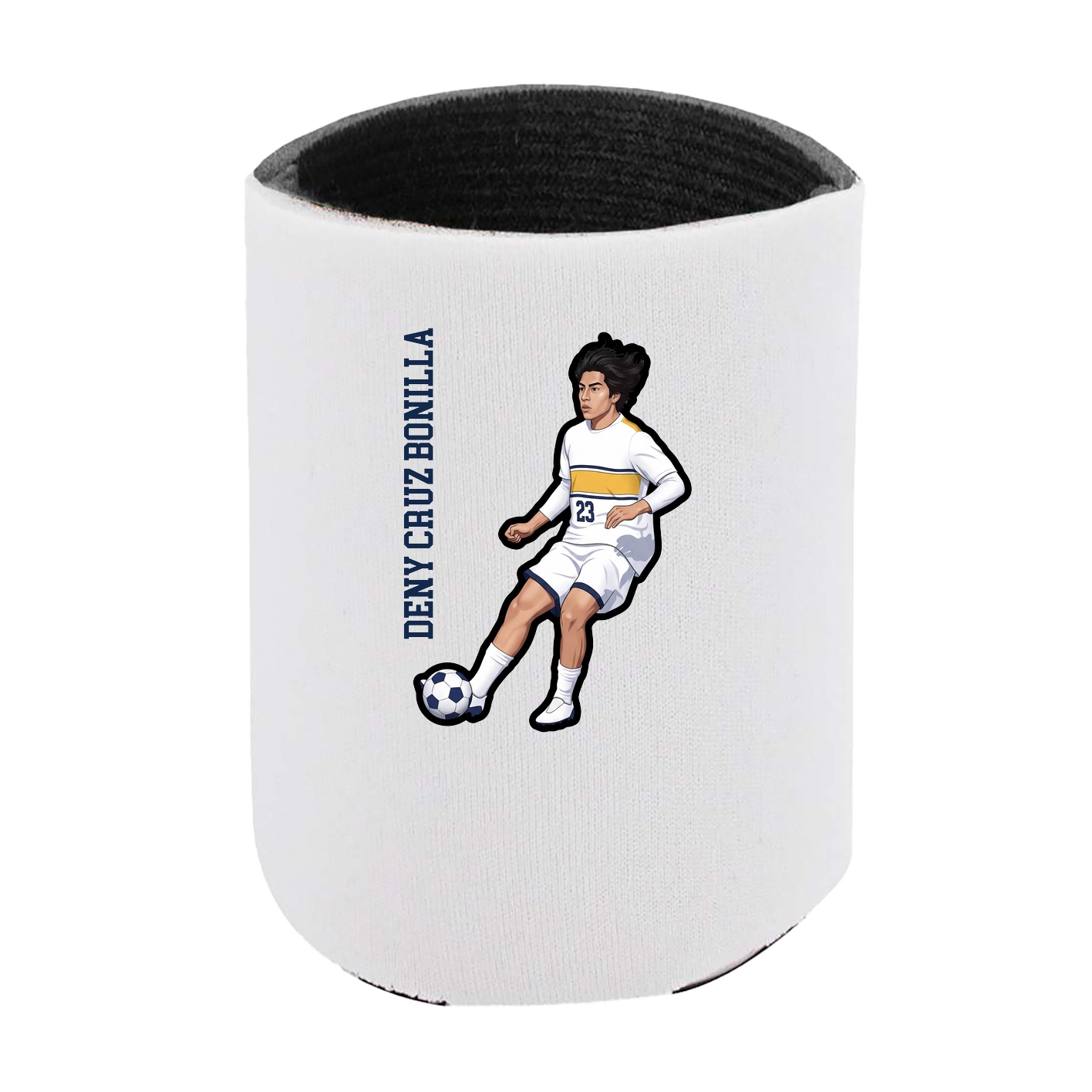 Can Holder — Name Vertical in White