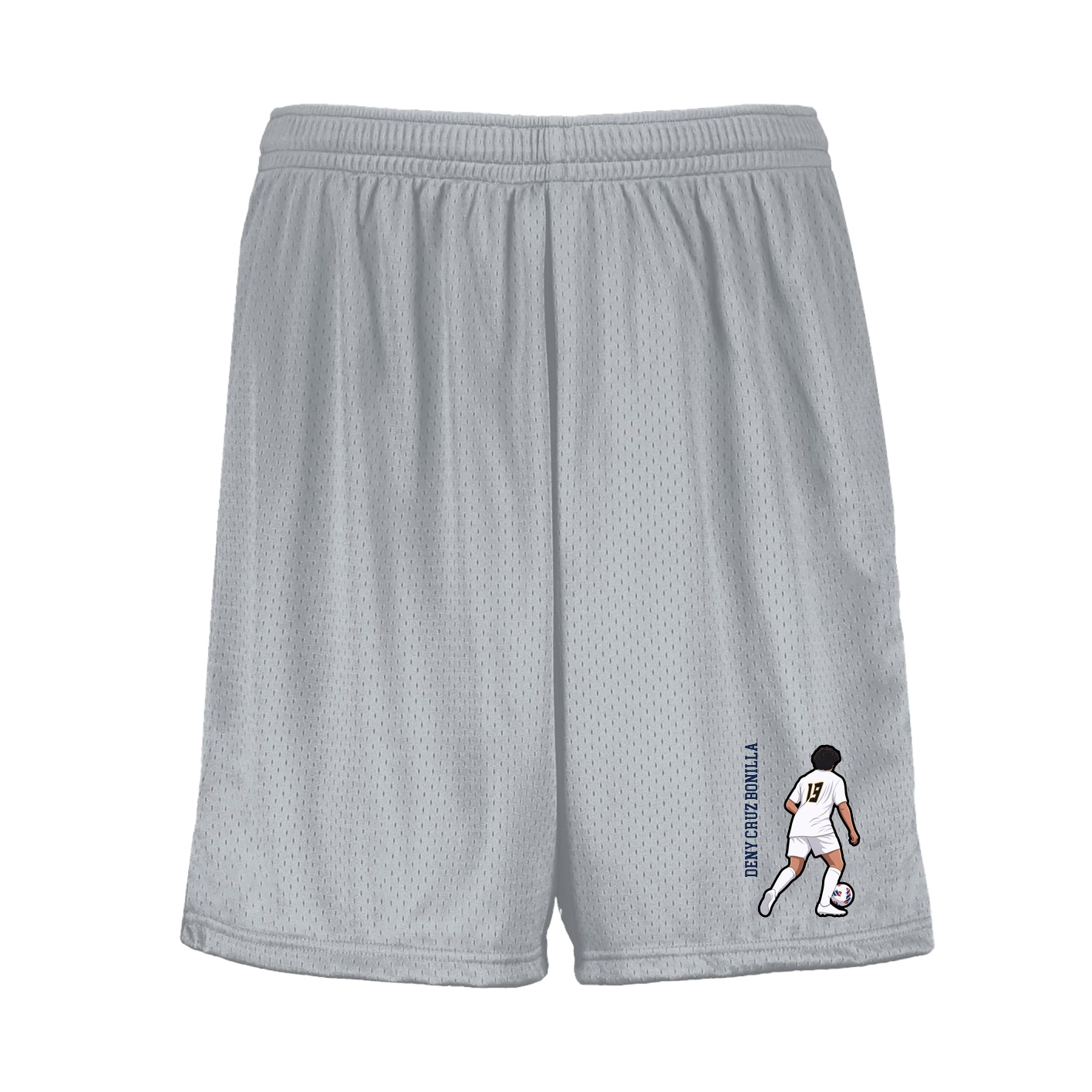 Shorts — Name Vertical in Silver