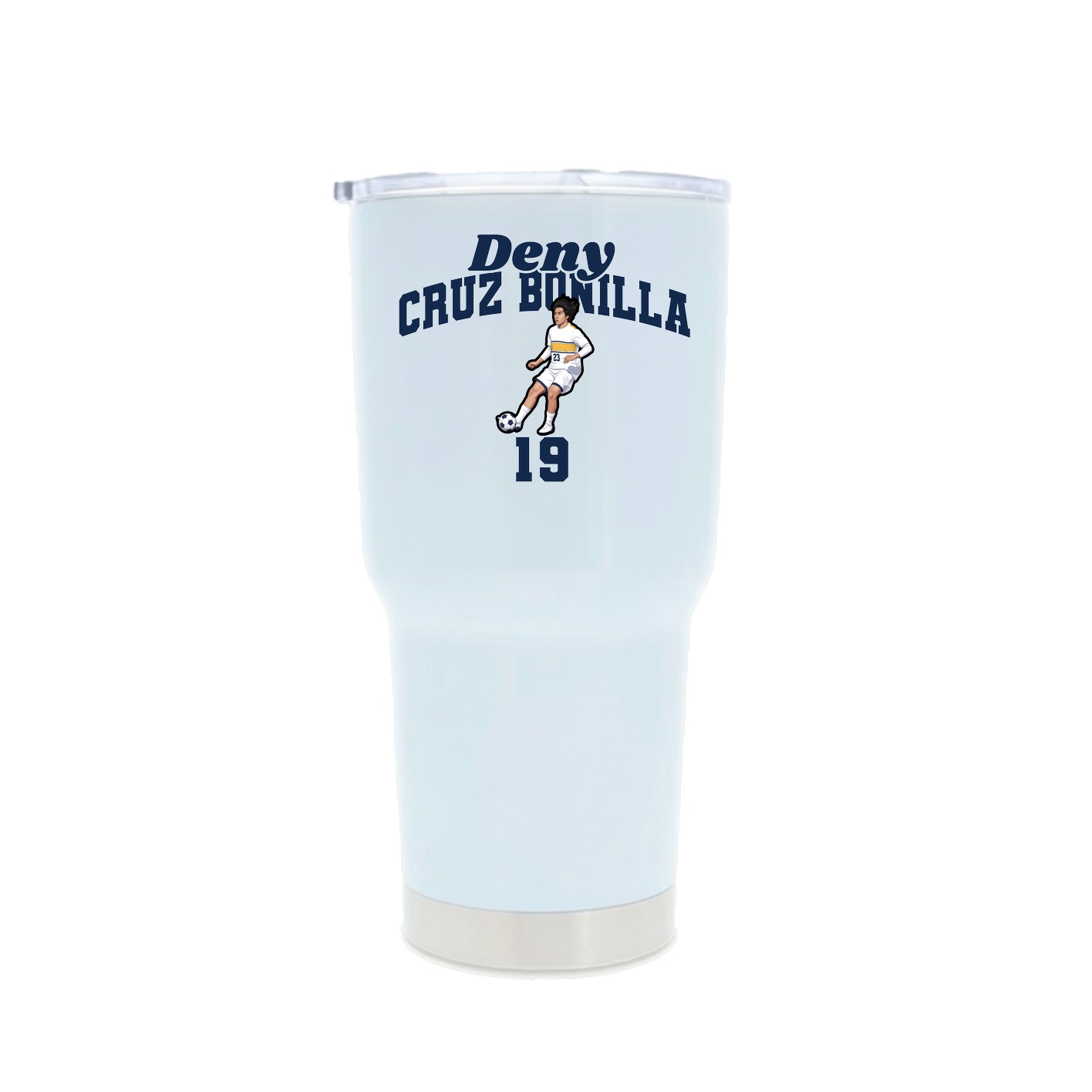 30oz Stainless Steel Tumbler — Signature Arch in White