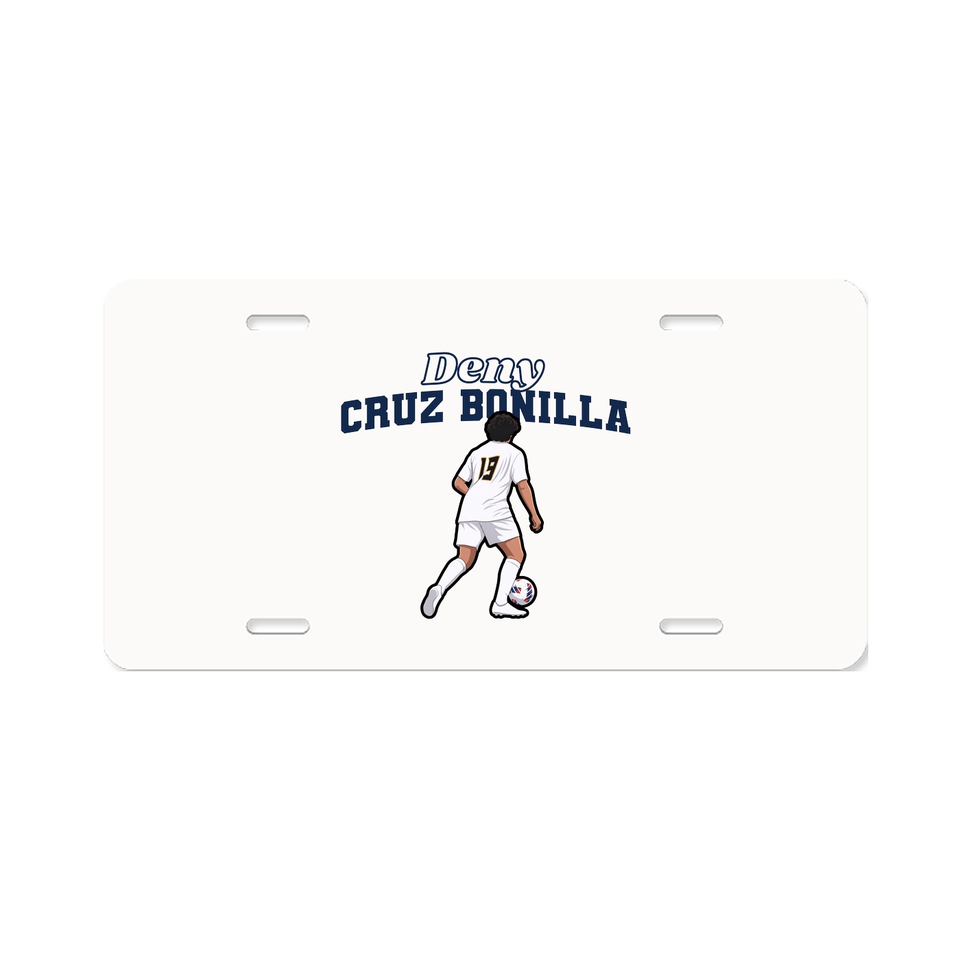 License Plate — Name Arch in Classic