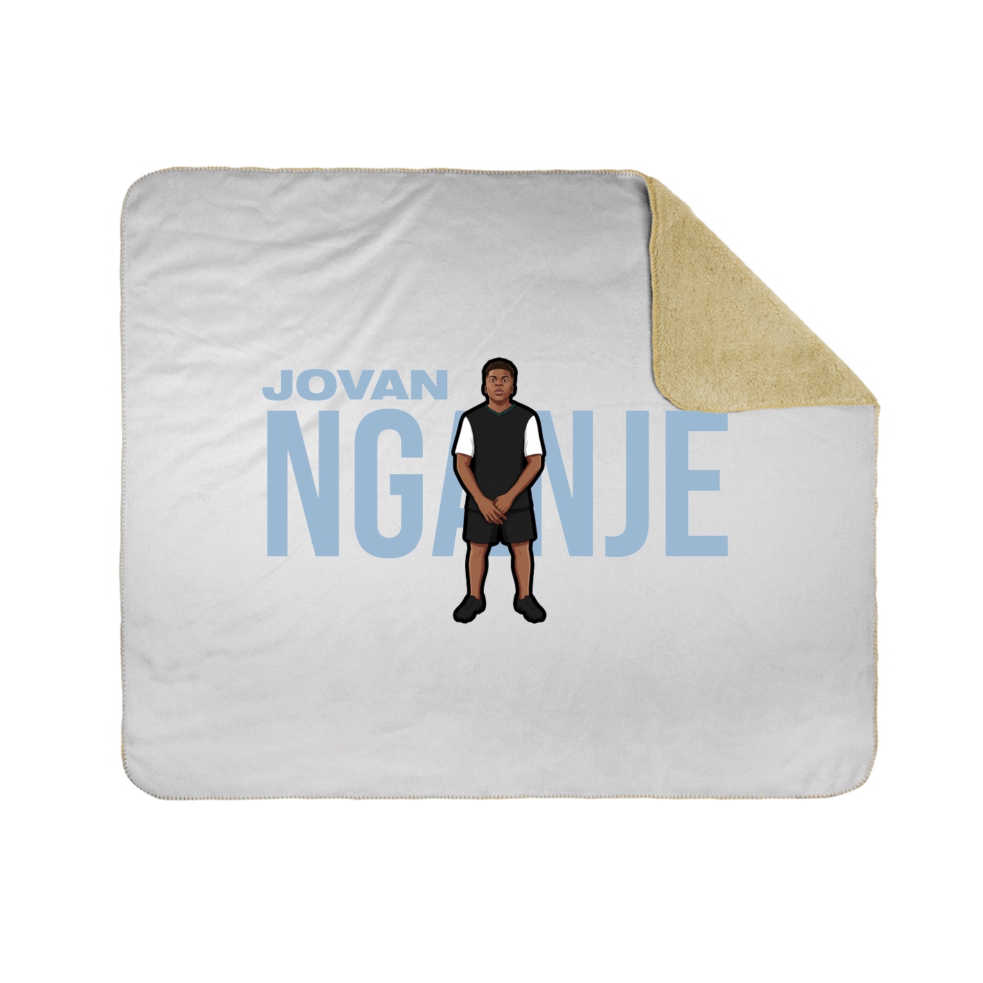 Throw Blanket — Player Name in White