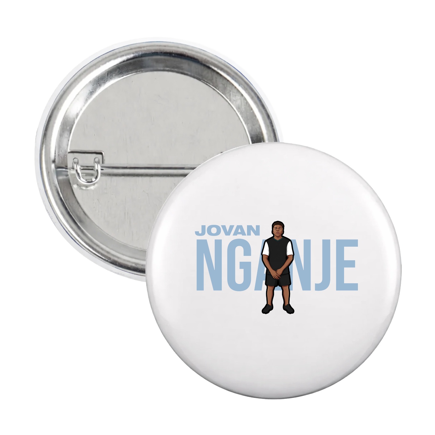 Game Day Button — Player Name in White