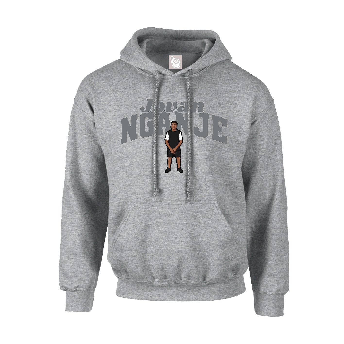 Youth Hoodie — Signature Arch in Grey