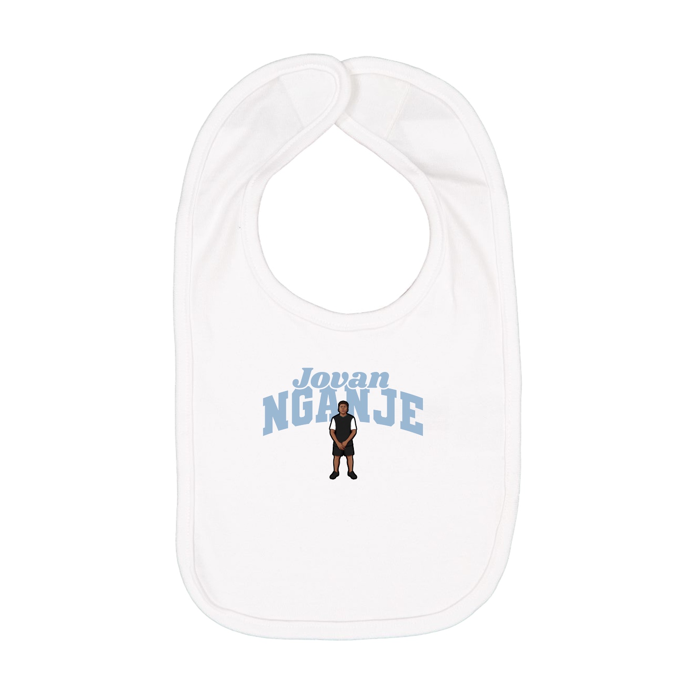 Infant Bib — Signature Arch in White