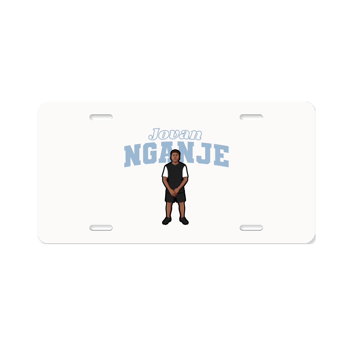 License Plate — Name Arch in Classic