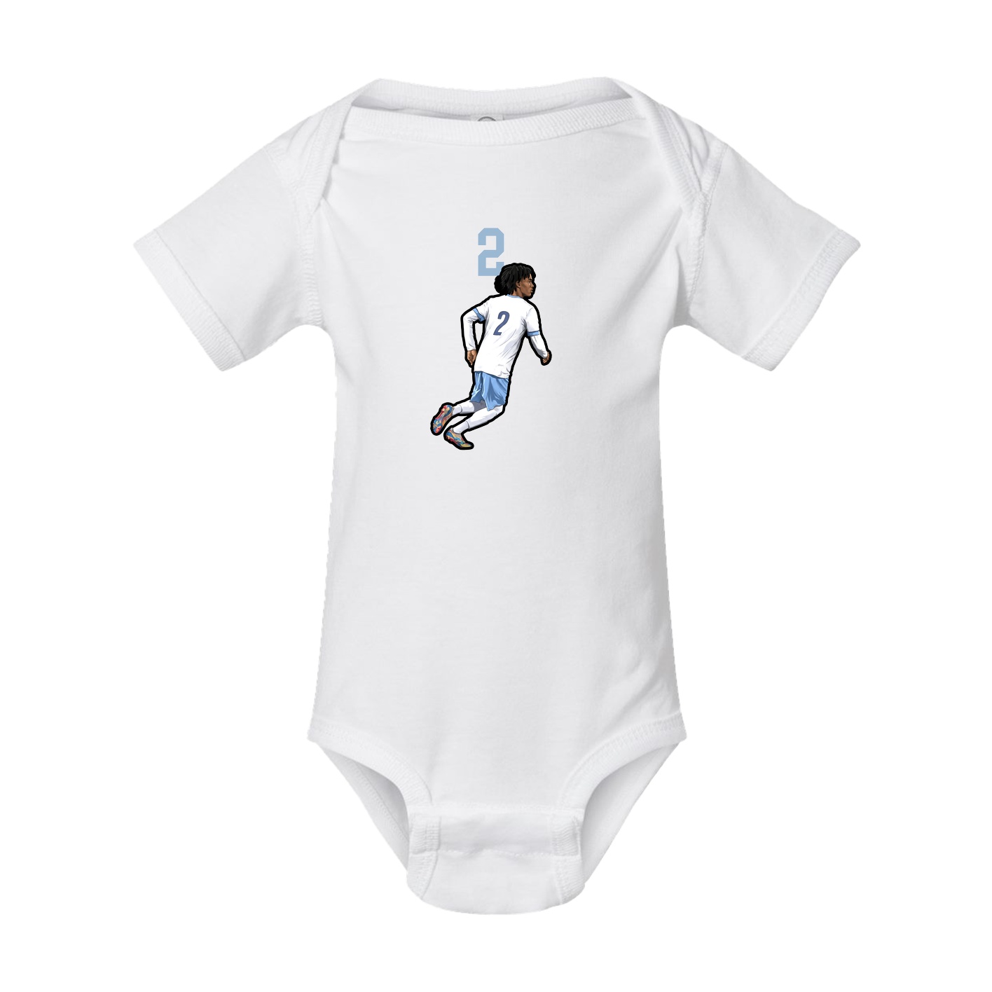 Baby Onesie — Number Top in White