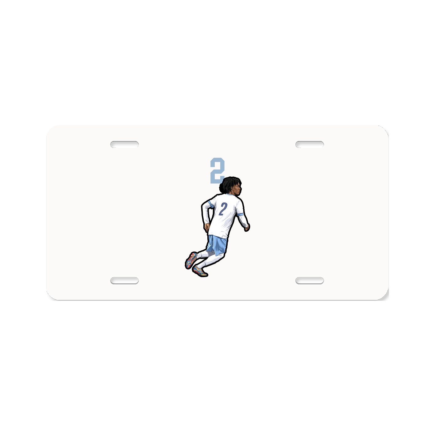 License Plate — Number Top in Classic