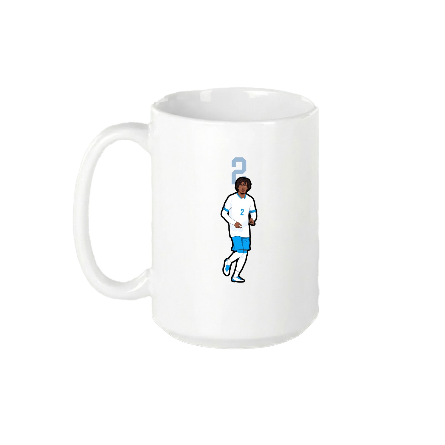 15oz Coffee Mug — Number Top in White