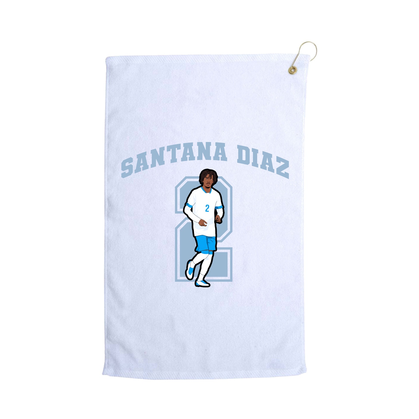 Golf Towel — Number in White
