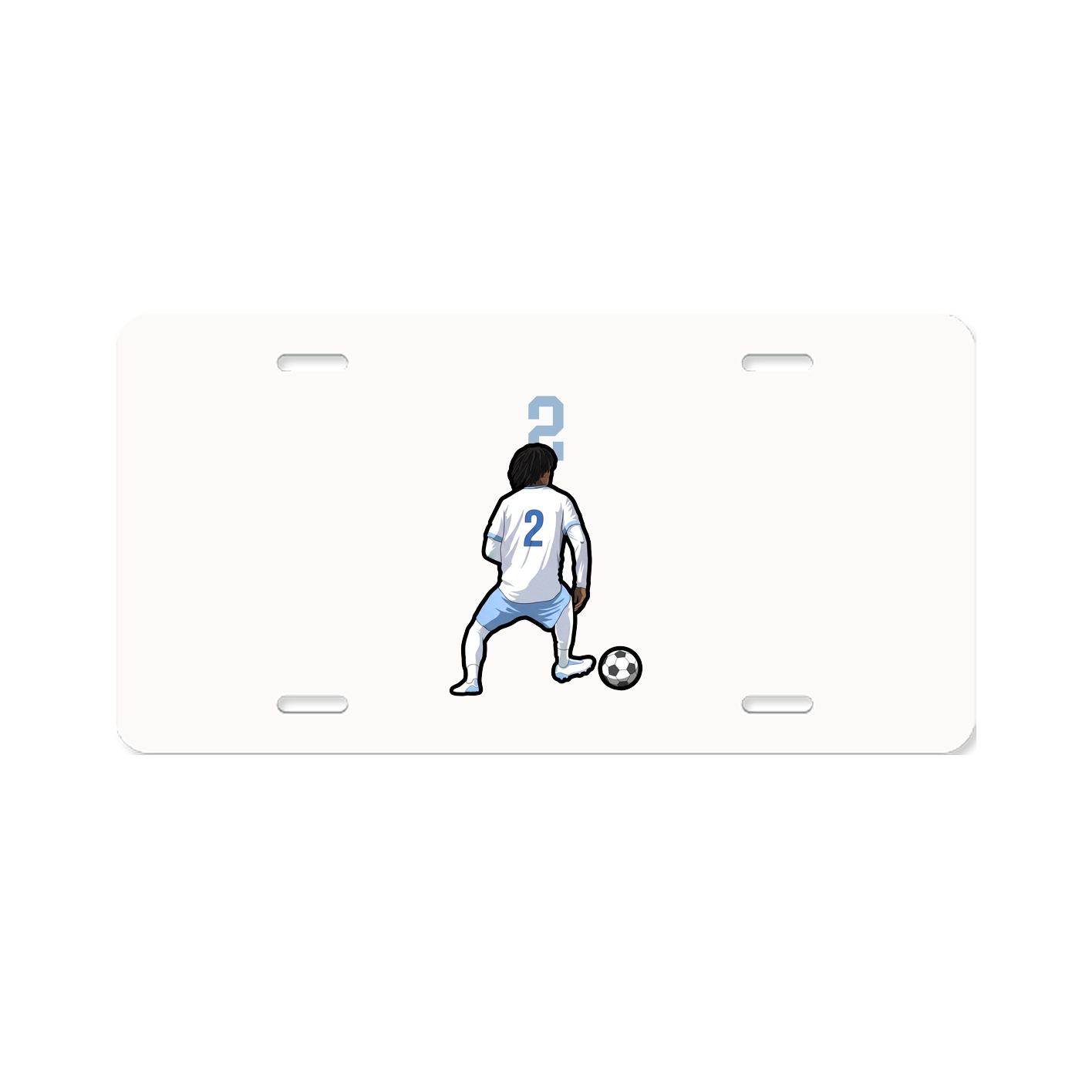 License Plate — Number Top in Classic