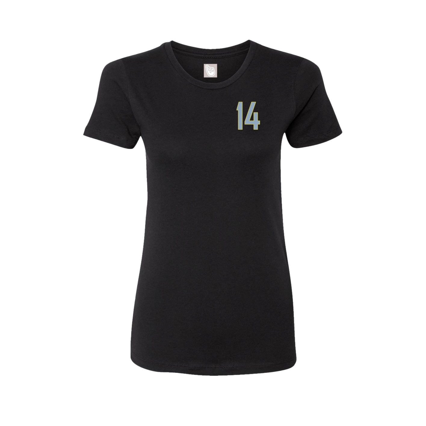 Fitted Women's Tee — Front Shirsy in Black