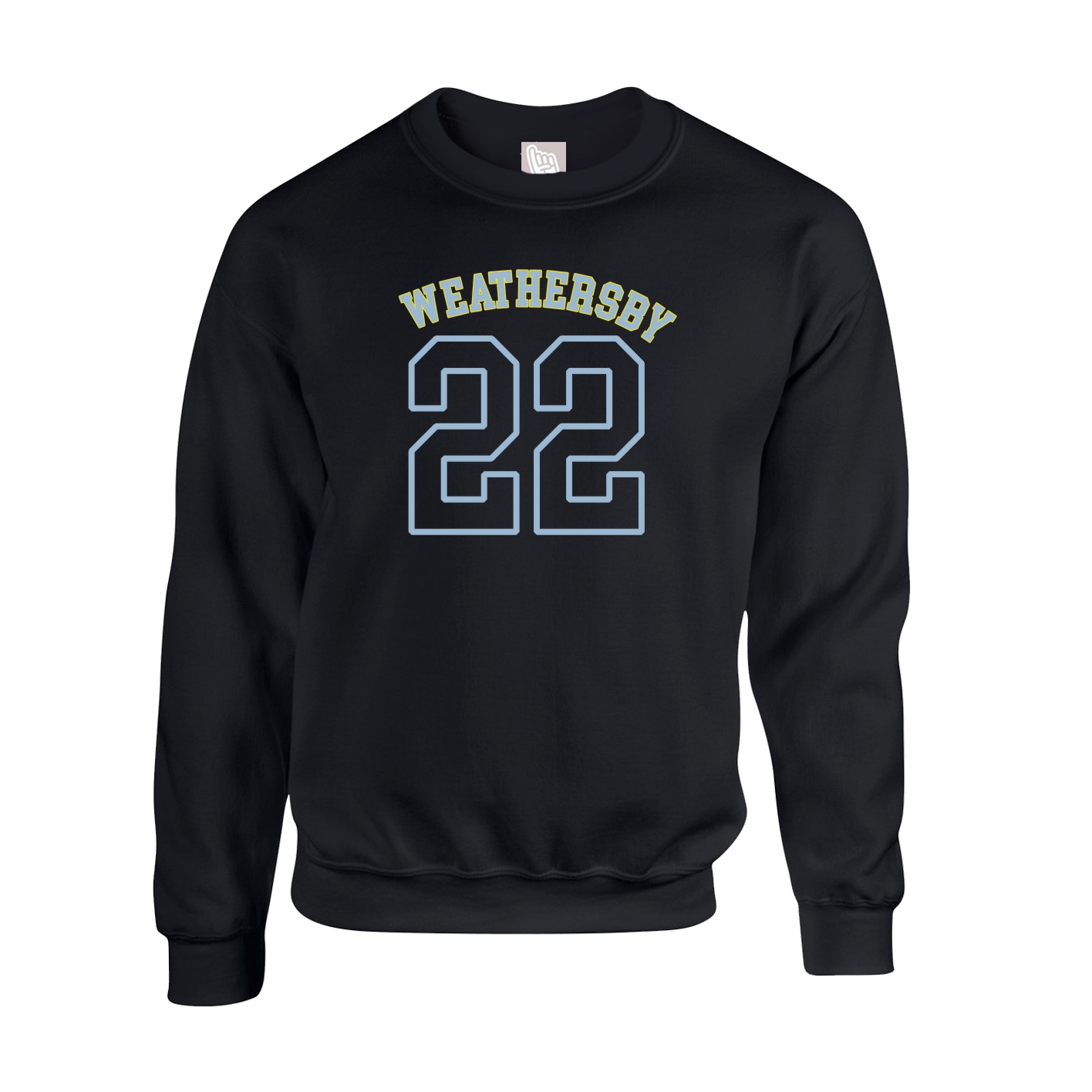 Fleece Crew — Shirsey Arch in Black