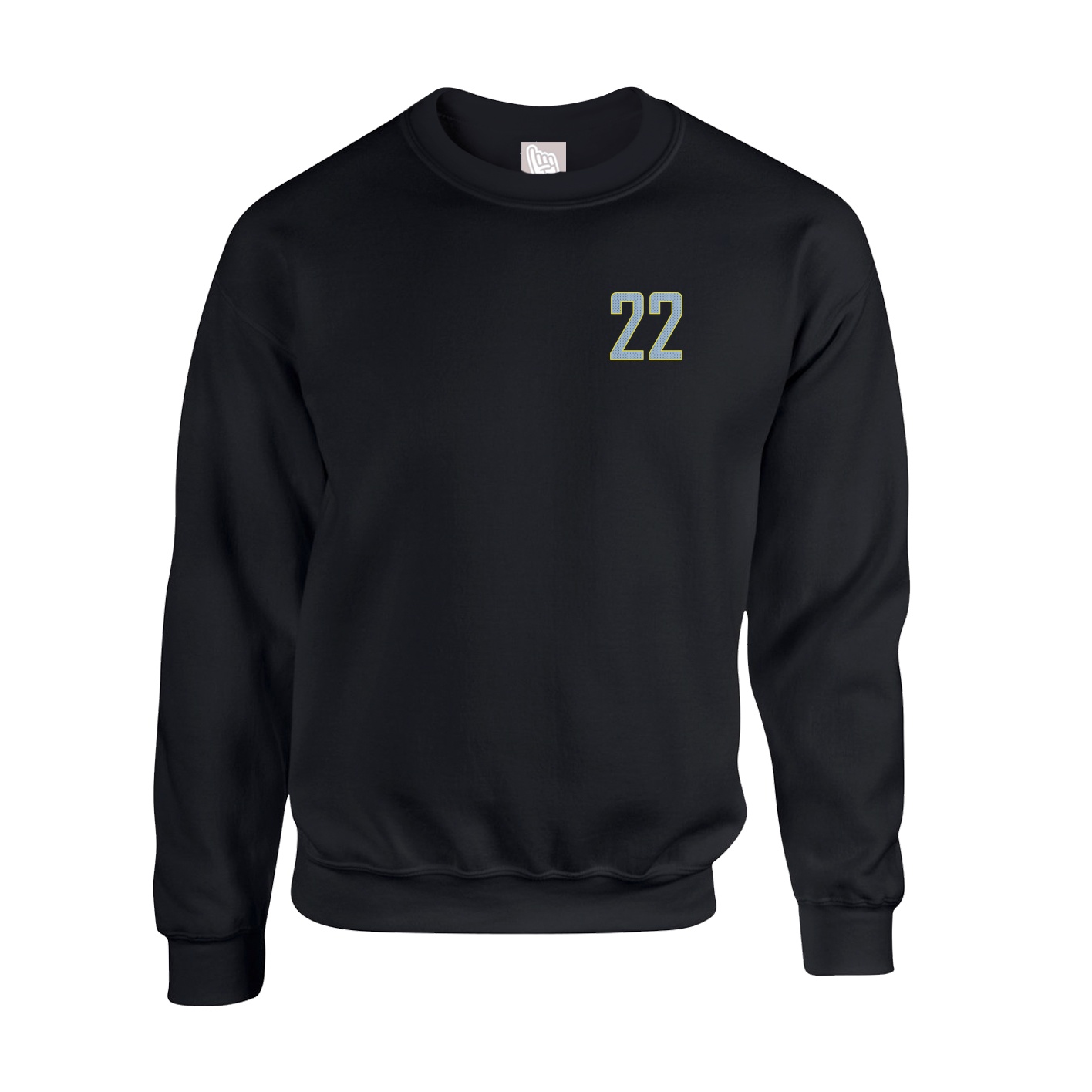 Fleece Crew — Front Shirsy in Black