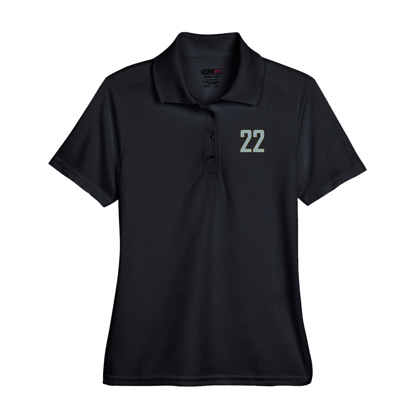 Performance Polo — Front Shirsy in Black