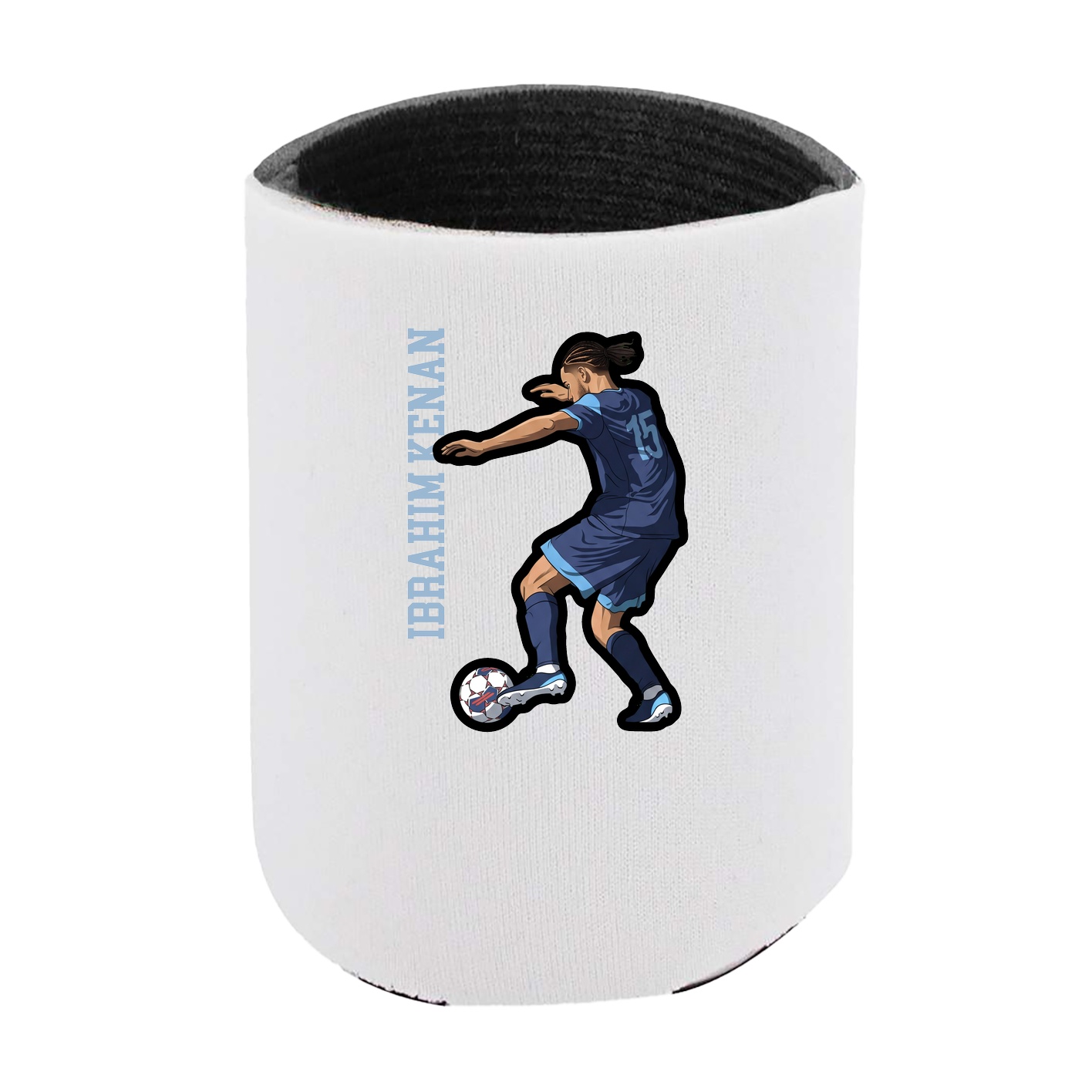Can Holder — Name Vertical in White