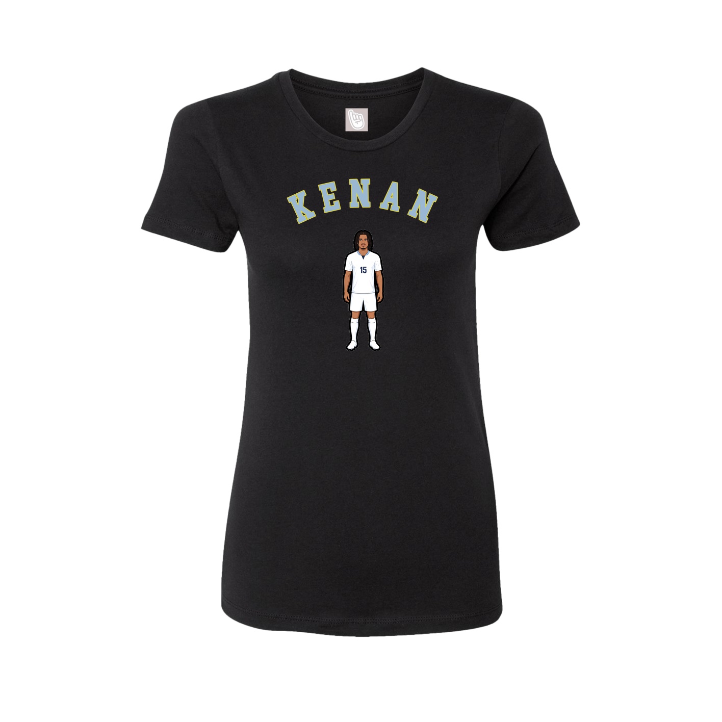 Fitted Women's Tee — Shirsey Arch in Black