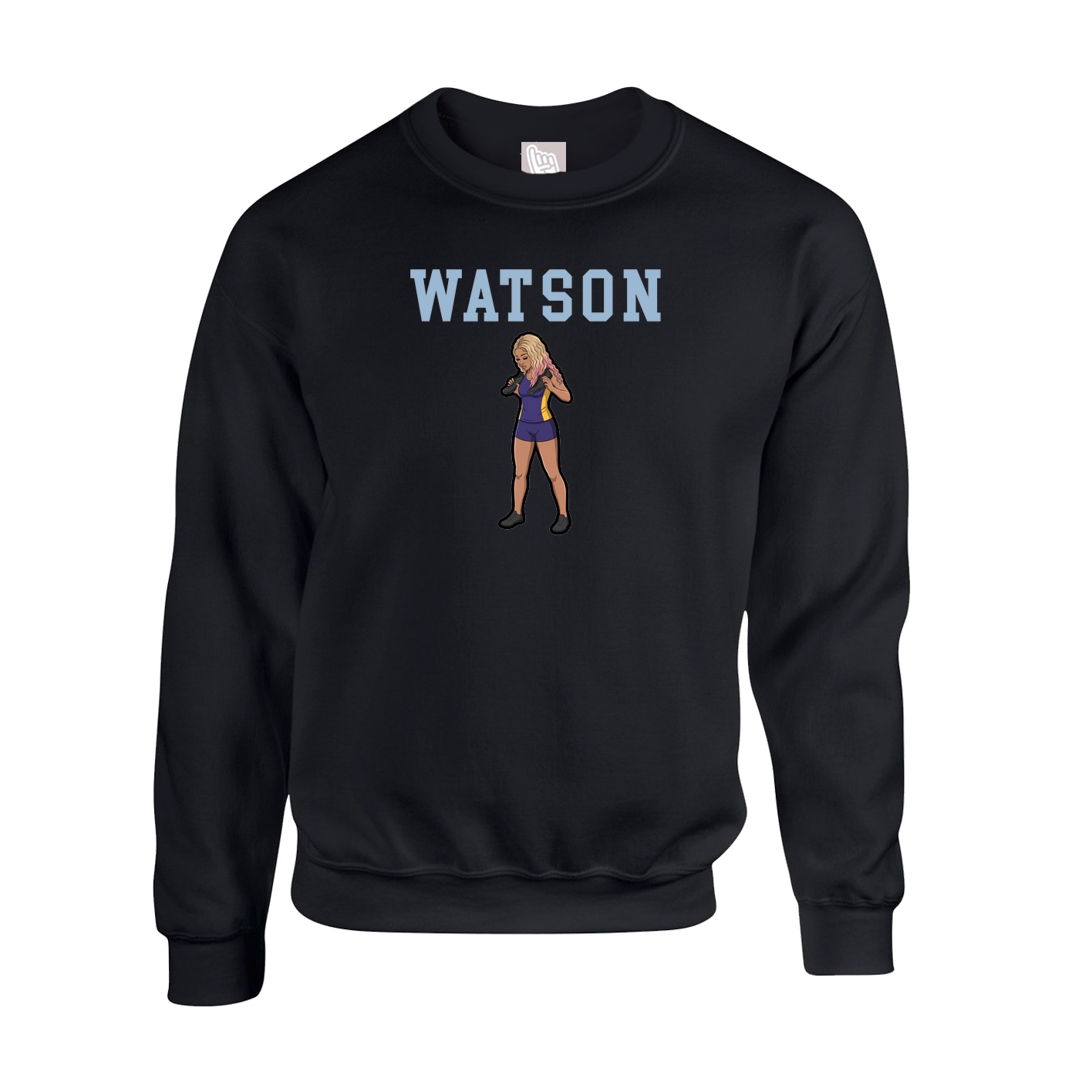 Fleece Crew — Shirsey in Black