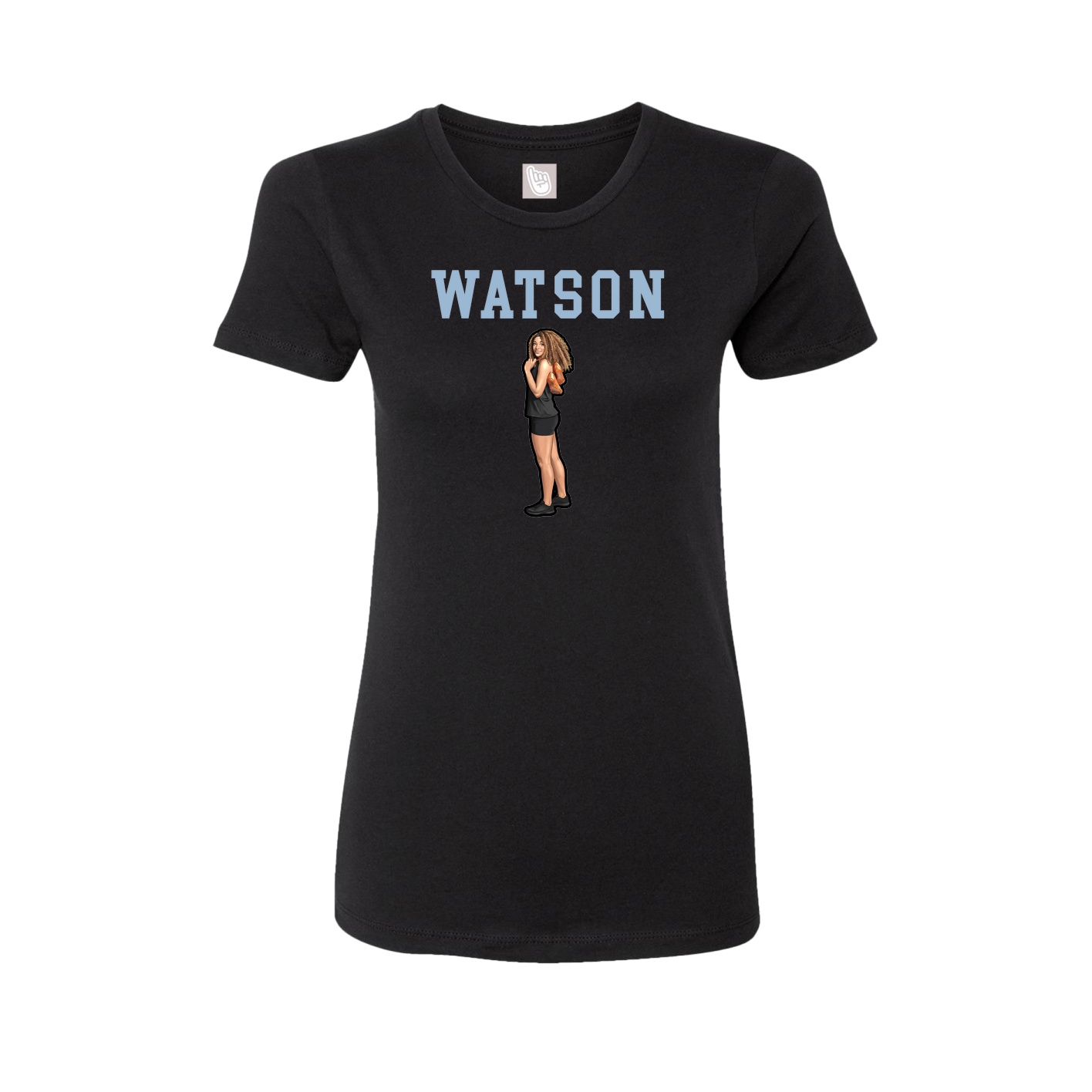 Fitted Women's Tee — Shirsey in Black