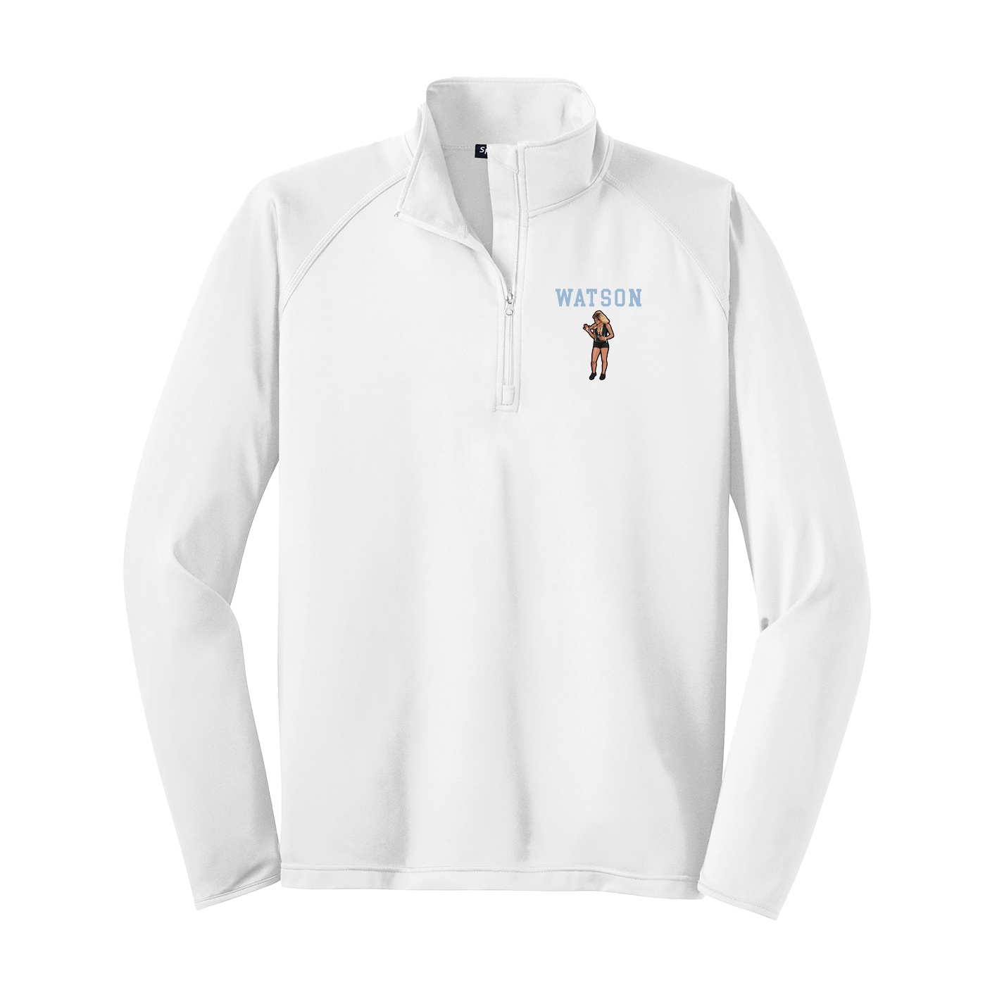 Q-Zip Pullover — Shirsey in White