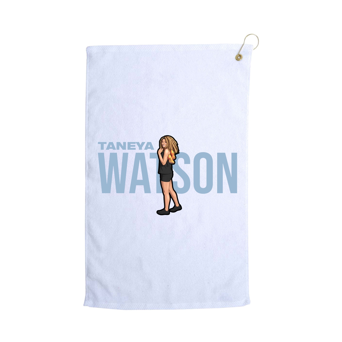 Golf Towel — Player Name in White