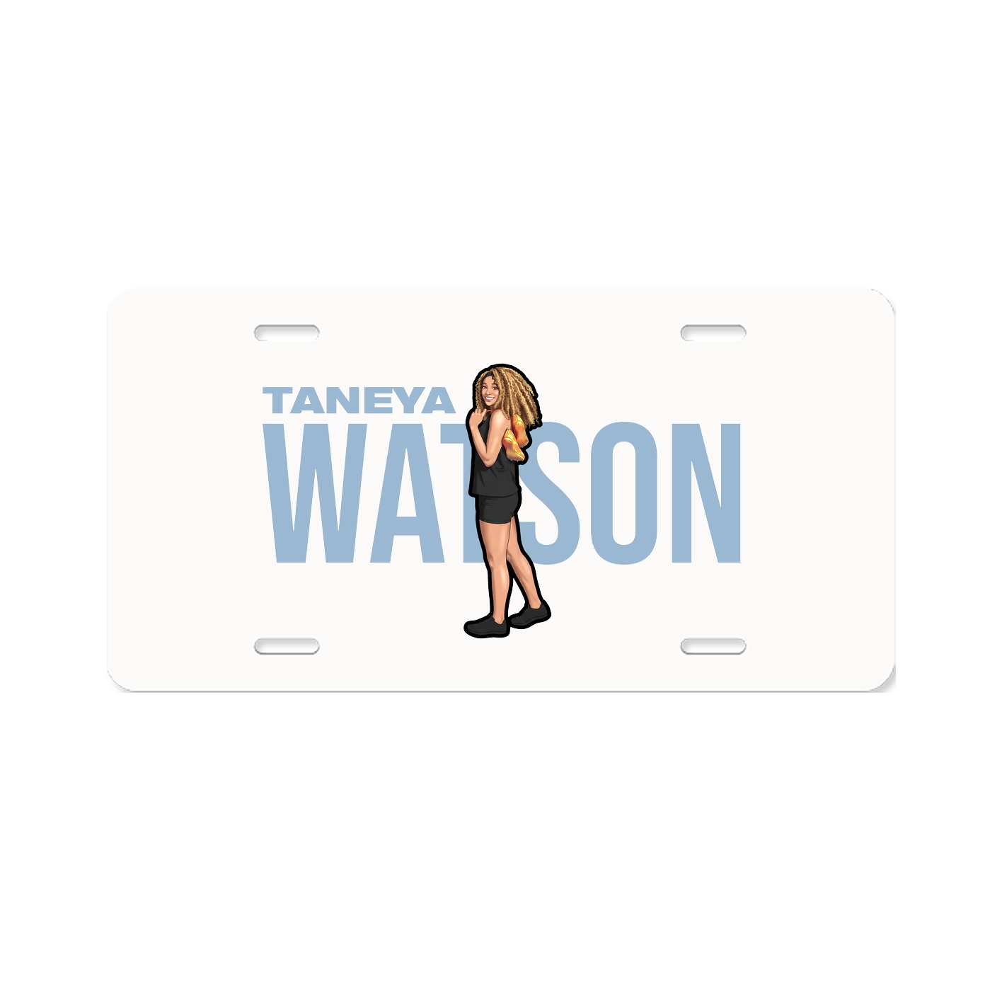 License Plate — Player Name in Classic