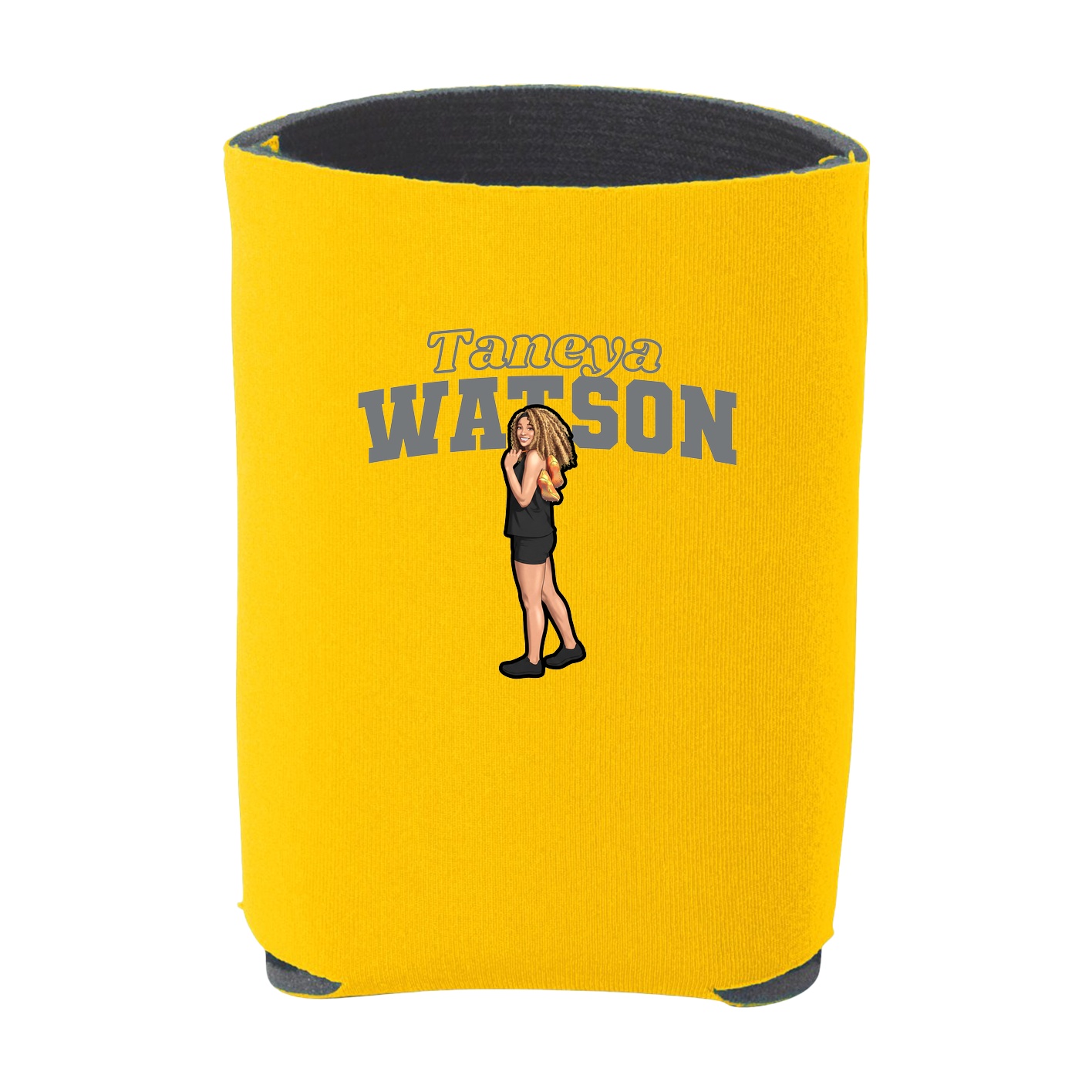Can Holder — Name Arch in Yellow