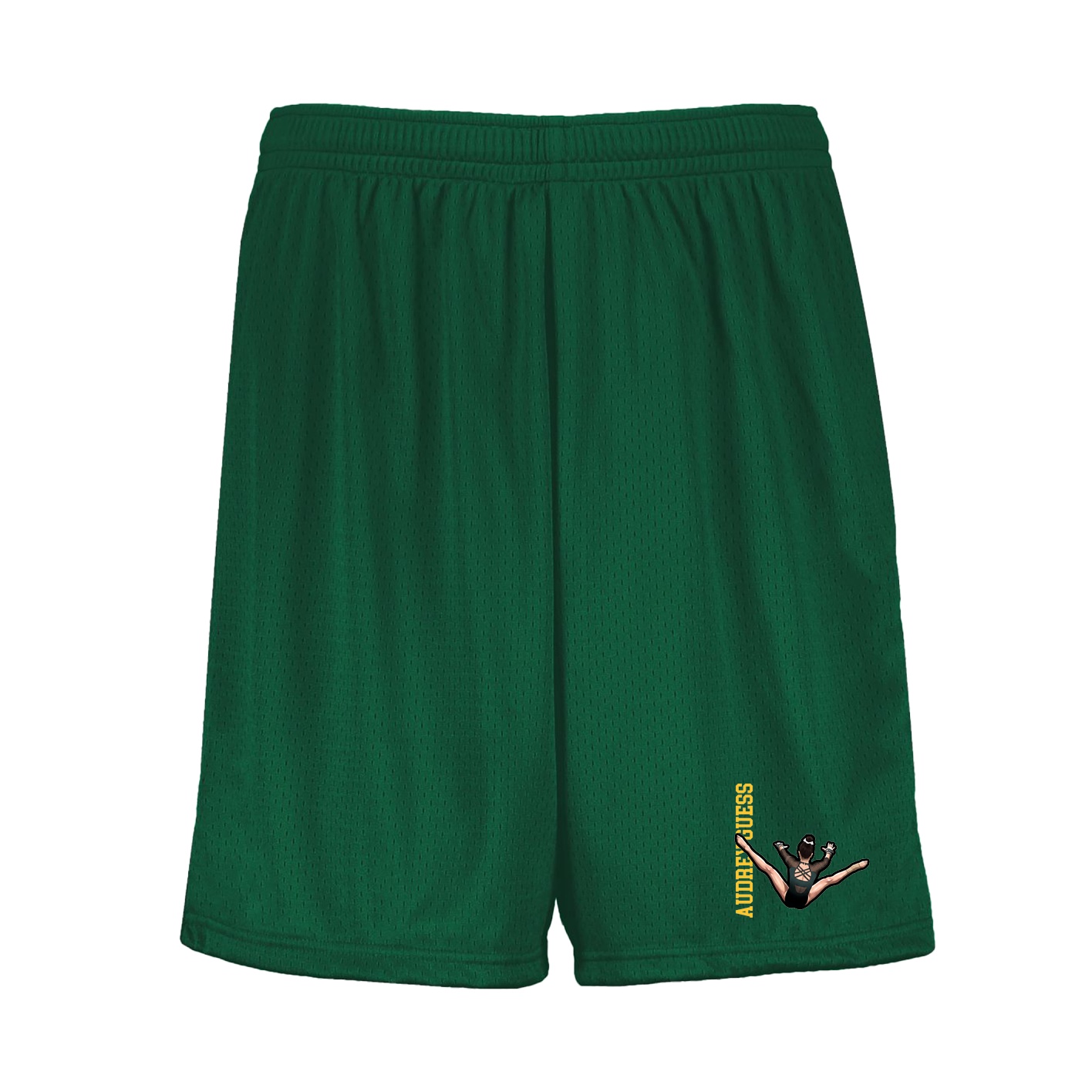 Shorts — Name Vertical in Green