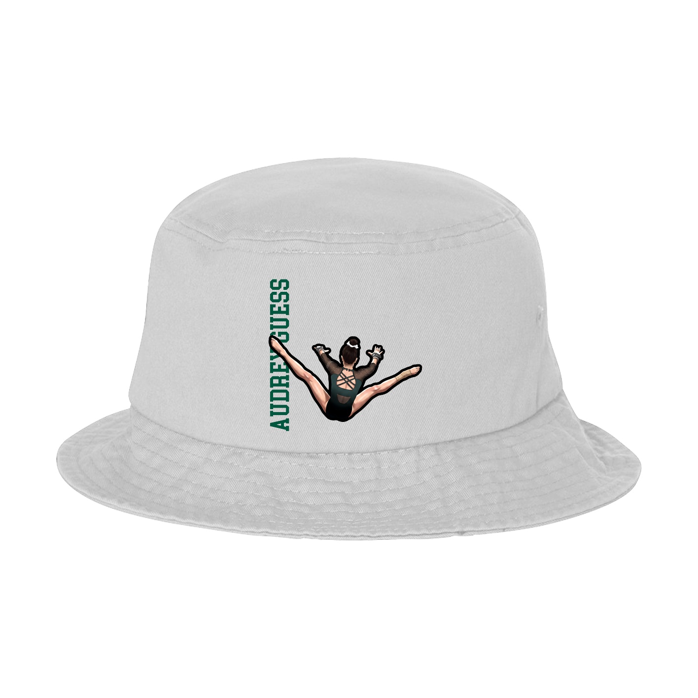 Bucket Cap — Name Vertical in White