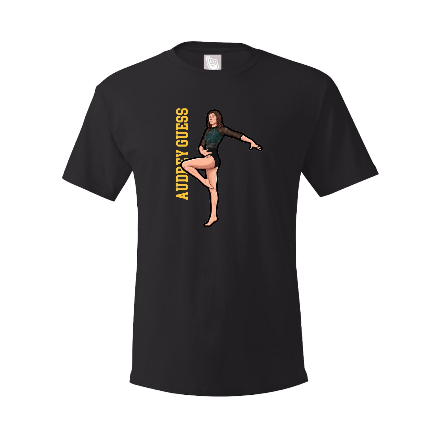 Tee — Name Vertical in Black