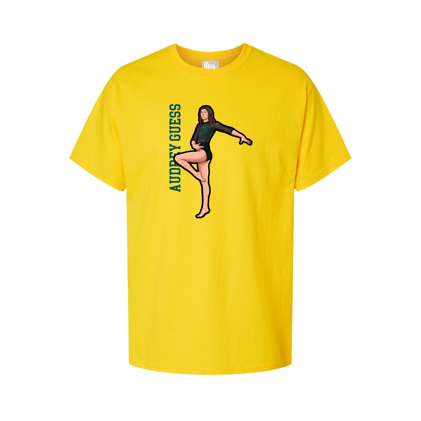 Tee — Name Vertical in Gold