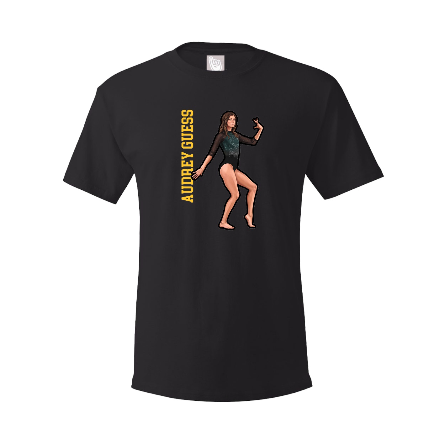 Youth Tee — Name Vertical in Black