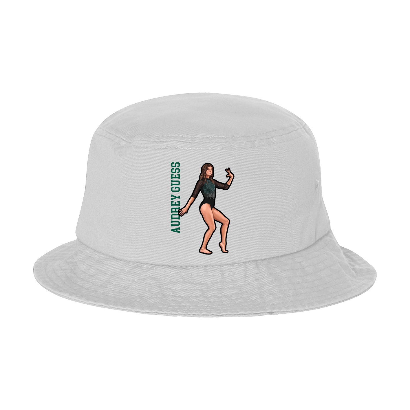 Bucket Cap — Name Vertical in White