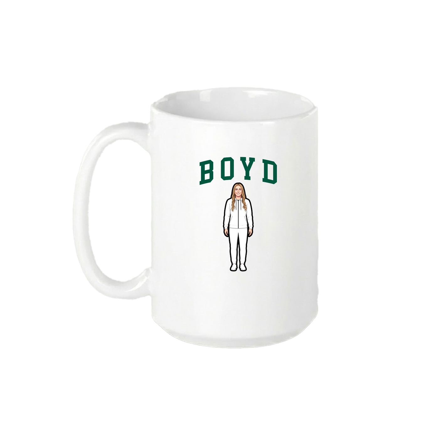 15oz Coffee Mug — Shirsey in White